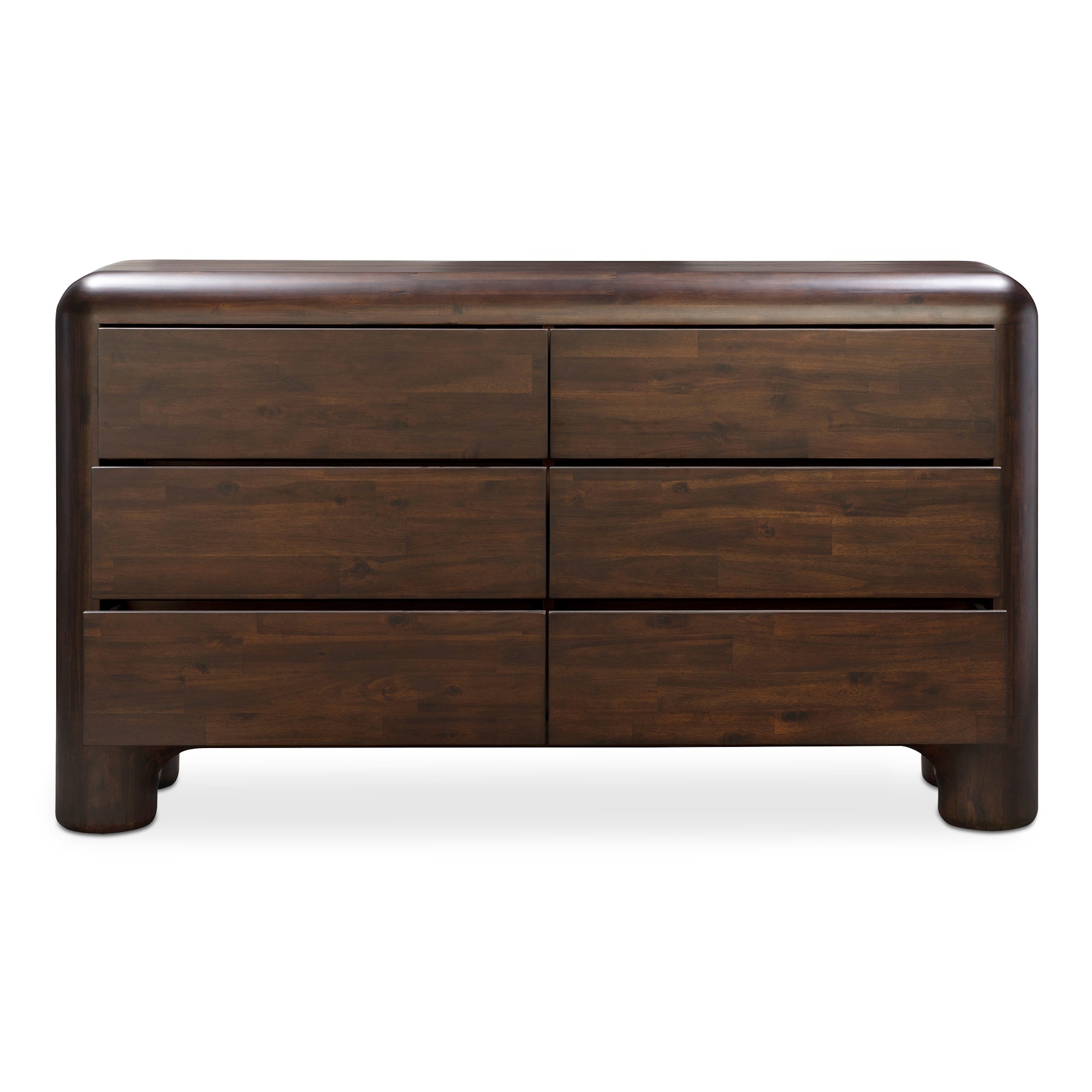 Rowan 6 Dark Brown Drawer Dresser Dressers Moe's    Four Hands, Mid Century Modern Furniture, Old Bones Furniture Company, Old Bones Co, Modern Mid Century, Designer Furniture, Furniture Sale, Warehouse Furniture Sale, Rowan 6 Dark Brown Drawer Dresser Sale, https://www.oldbonesco.com/