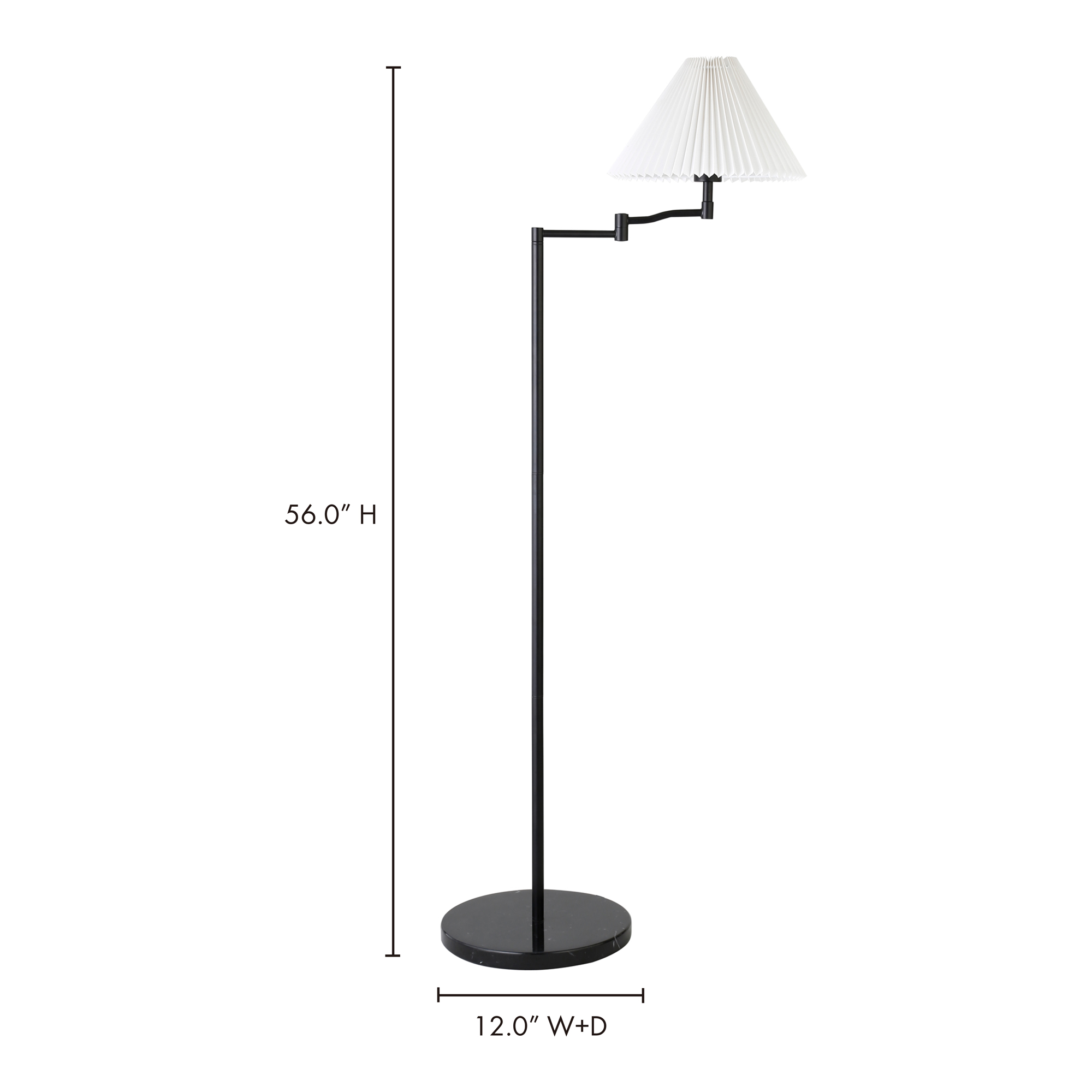 Fora Floor Black Lamp Floor Lamps Moe's    Four Hands, Mid Century Modern Furniture, Old Bones Furniture Company, Old Bones Co, Modern Mid Century, Designer Furniture, Furniture Sale, Warehouse Furniture Sale, Fora Floor Black Lamp Sale, https://www.oldbonesco.com/