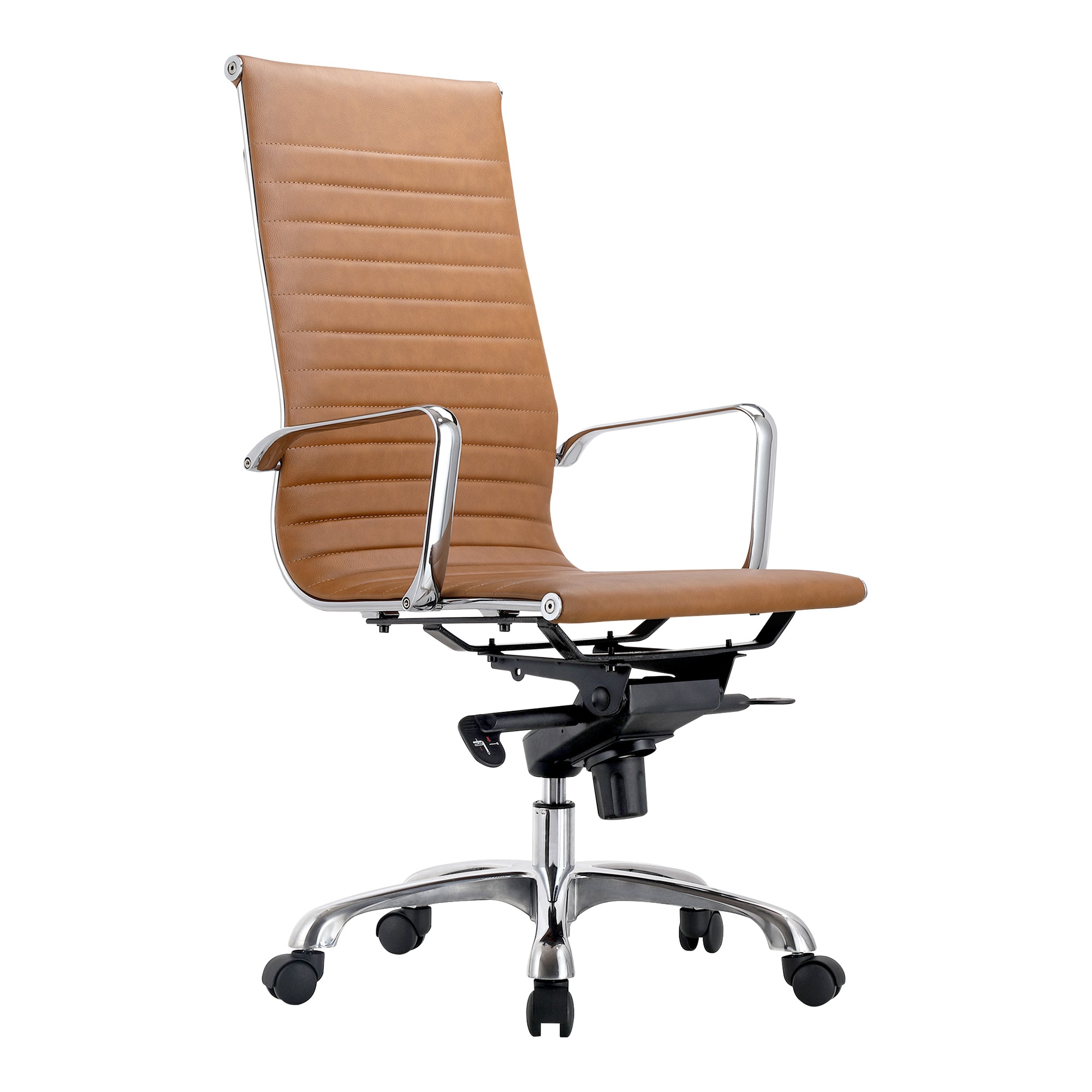 Studio Office Chair High Back Tan Vegan Leather Office Chairs Moe's    Four Hands, Mid Century Modern Furniture, Old Bones Furniture Company, Old Bones Co, Modern Mid Century, Designer Furniture, Furniture Sale, Warehouse Furniture Sale, Studio Office Chair High Back Tan Vegan Leather Sale, https://www.oldbonesco.com/