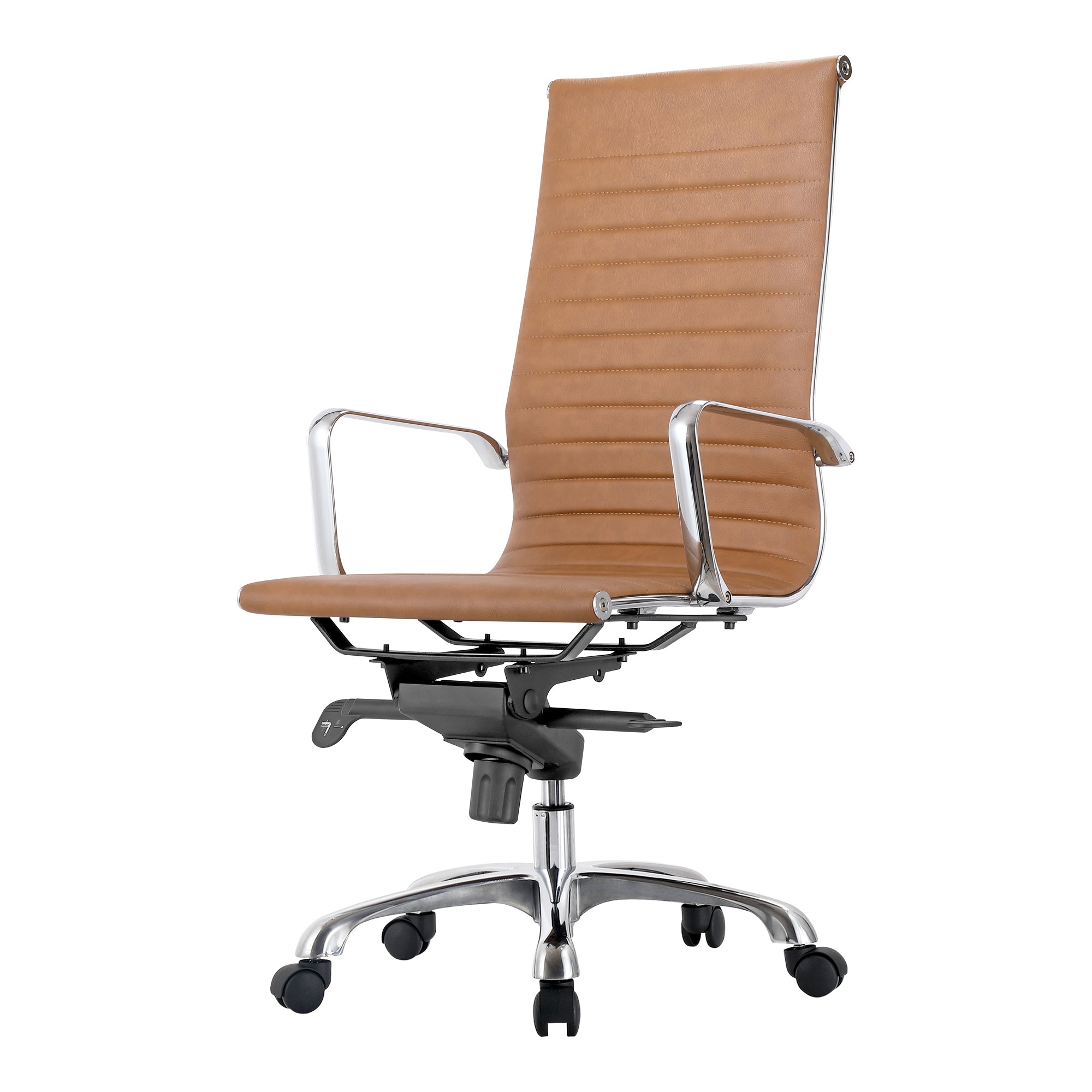 Studio Office Chair High Back Tan Vegan Leather Office Chairs Moe's    Four Hands, Mid Century Modern Furniture, Old Bones Furniture Company, Old Bones Co, Modern Mid Century, Designer Furniture, Furniture Sale, Warehouse Furniture Sale, Studio Office Chair High Back Tan Vegan Leather Sale, https://www.oldbonesco.com/