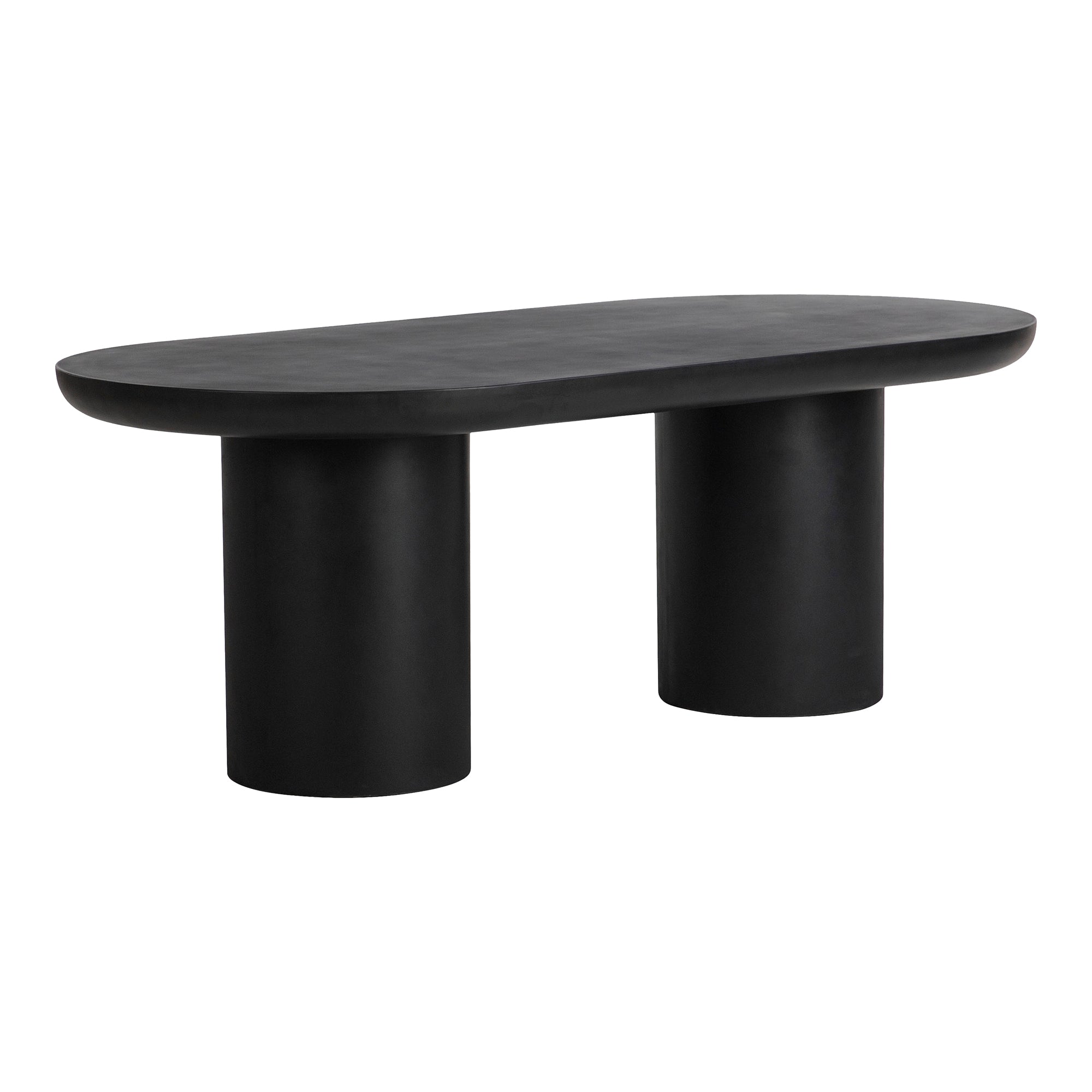 Rocca Black Oval Dining Table Dining Tables Moe's    Four Hands, Mid Century Modern Furniture, Old Bones Furniture Company, Old Bones Co, Modern Mid Century, Designer Furniture, Furniture Sale, Warehouse Furniture Sale, Rocca Black Oval Dining Table Sale, https://www.oldbonesco.com/