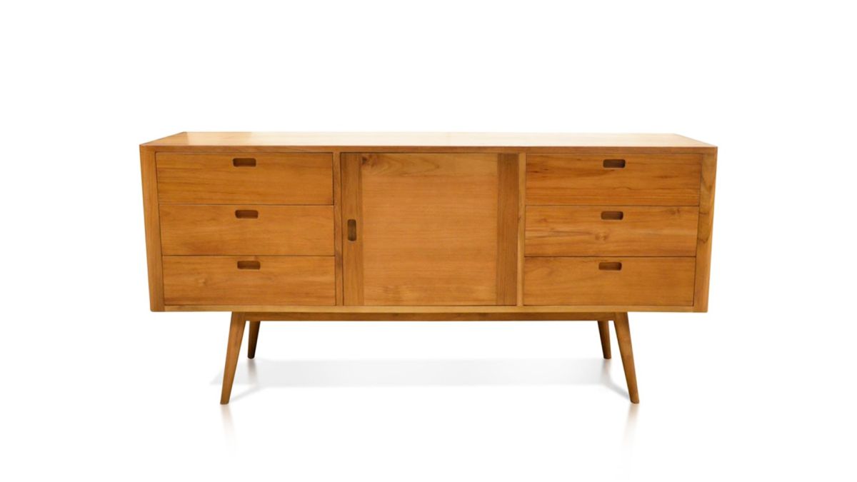 Fifties 6-Drawer Cabinet/Dresser Danish HoneyCredenza Tansu , Harmonia  Danish Honey   Four Hands, Mid Century Modern Furniture, Old Bones Furniture Company, Old Bones Co, Modern Mid Century, Designer Furniture, https://www.oldbonesco.com/