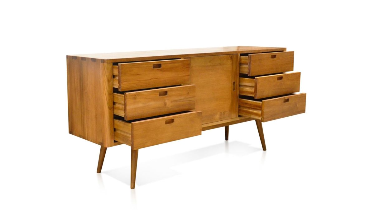 Fifties 6-Drawer Cabinet/Dresser Credenza Tansu , Harmonia     Four Hands, Mid Century Modern Furniture, Old Bones Furniture Company, Old Bones Co, Modern Mid Century, Designer Furniture, https://www.oldbonesco.com/