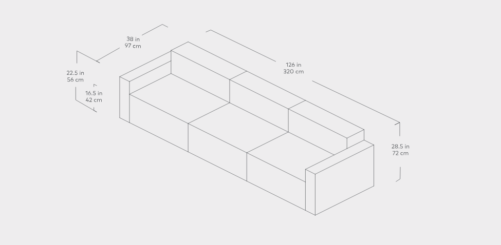 Mix Modular 3-PC Sofa Sofa Gus*     Four Hands, Mid Century Modern Furniture, Old Bones Furniture Company, Old Bones Co, Modern Mid Century, Designer Furniture, https://www.oldbonesco.com/