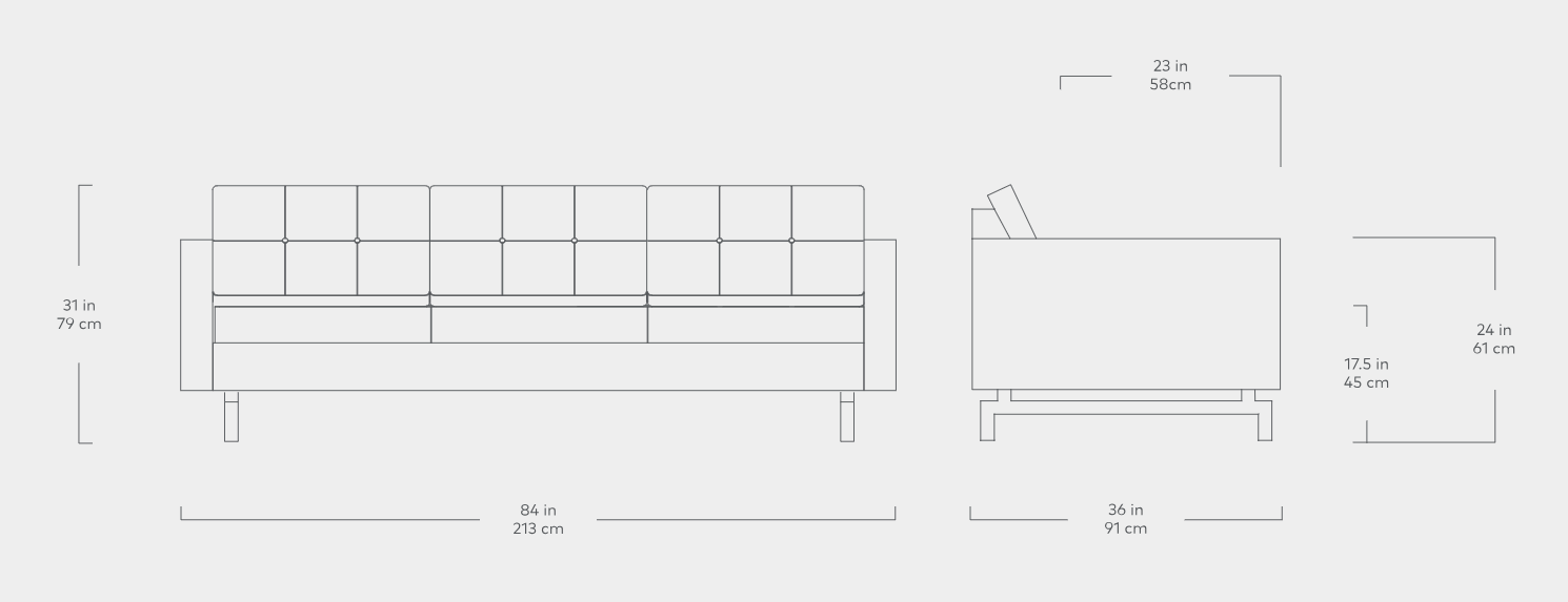 Jane 2 Sofa Sofa Gus*     Four Hands, Mid Century Modern Furniture, Old Bones Furniture Company, Old Bones Co, Modern Mid Century, Designer Furniture, https://www.oldbonesco.com/