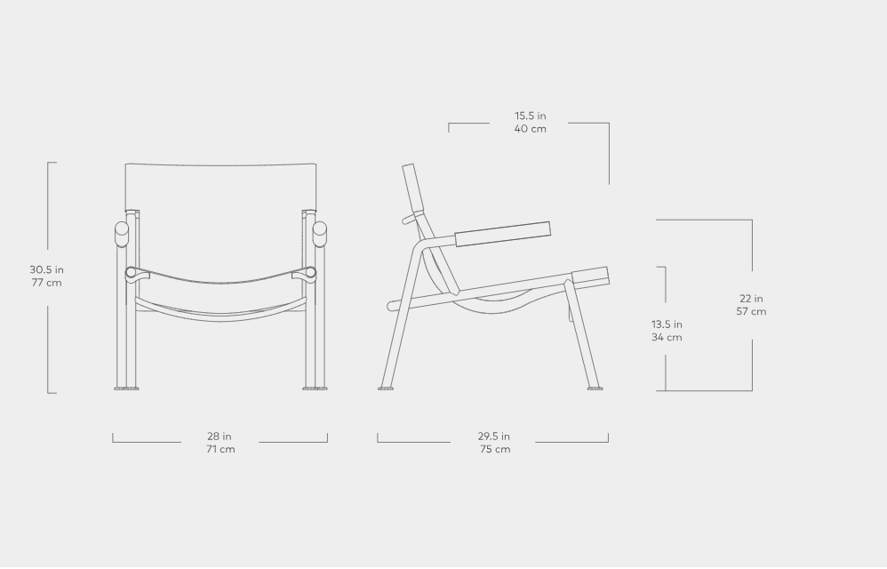 Wyatt Sling Chair Chair Gus*     Four Hands, Mid Century Modern Furniture, Old Bones Furniture Company, Old Bones Co, Modern Mid Century, Designer Furniture, https://www.oldbonesco.com/