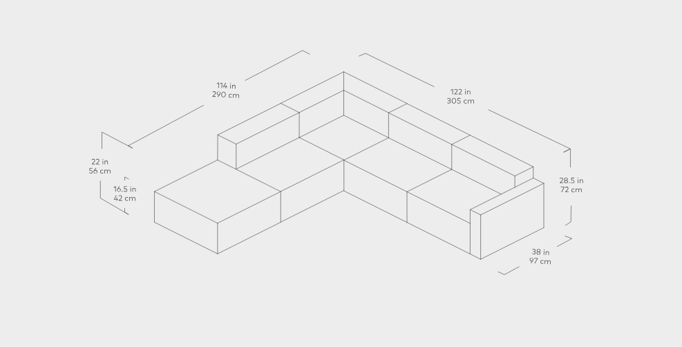 Mix Modular 5-PC Sectional Sectional Gus*     Four Hands, Mid Century Modern Furniture, Old Bones Furniture Company, Old Bones Co, Modern Mid Century, Designer Furniture, https://www.oldbonesco.com/