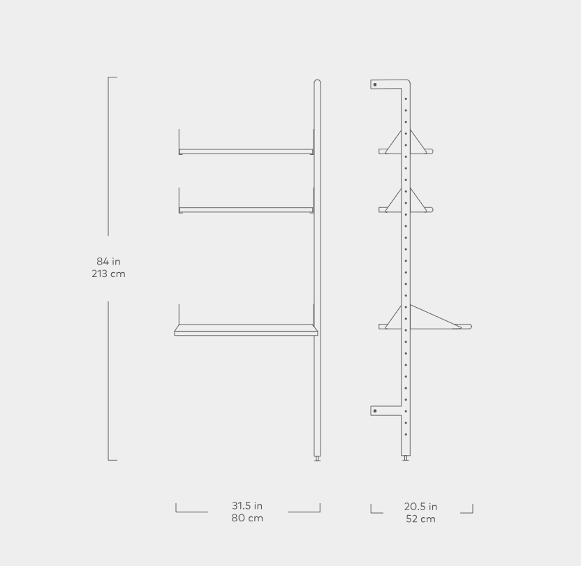 Branch Desk Unit Add-On Shelving Gus*     Four Hands, Mid Century Modern Furniture, Old Bones Furniture Company, Old Bones Co, Modern Mid Century, Designer Furniture, https://www.oldbonesco.com/