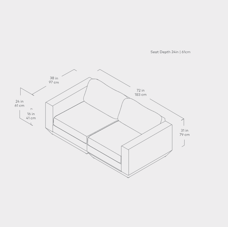 Podium Modular 2PC Sofa Sofa Gus*     Four Hands, Mid Century Modern Furniture, Old Bones Furniture Company, Old Bones Co, Modern Mid Century, Designer Furniture, https://www.oldbonesco.com/