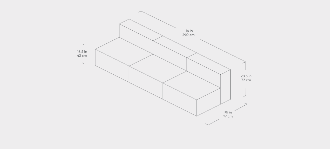 Mix Modular 3-PC Armless Sofa Sofa Gus*     Four Hands, Mid Century Modern Furniture, Old Bones Furniture Company, Old Bones Co, Modern Mid Century, Designer Furniture, https://www.oldbonesco.com/