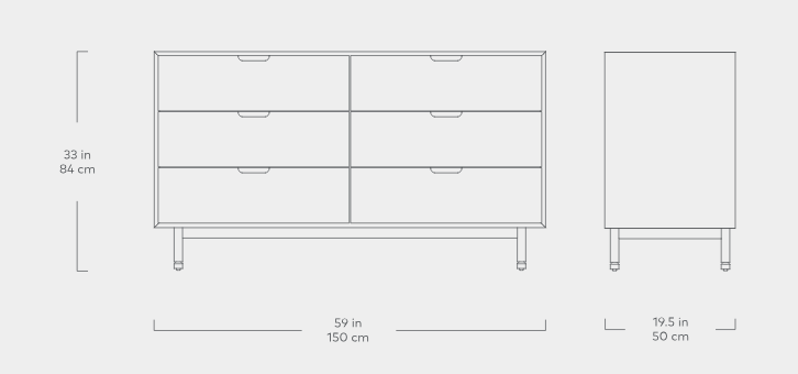 Munro 6 Drawer Dresser Dresser Gus*     Four Hands, Mid Century Modern Furniture, Old Bones Furniture Company, Old Bones Co, Modern Mid Century, Designer Furniture, https://www.oldbonesco.com/