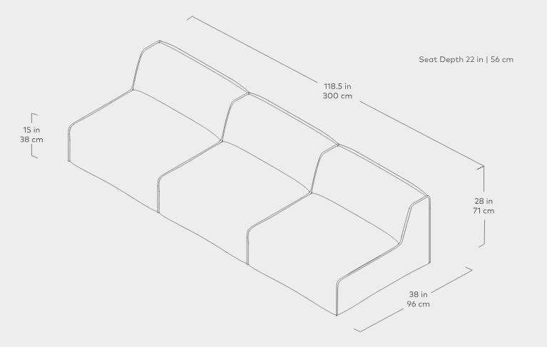 Nexus Modular 3PC Sofa Sofa Gus*     Four Hands, Mid Century Modern Furniture, Old Bones Furniture Company, Old Bones Co, Modern Mid Century, Designer Furniture, https://www.oldbonesco.com/