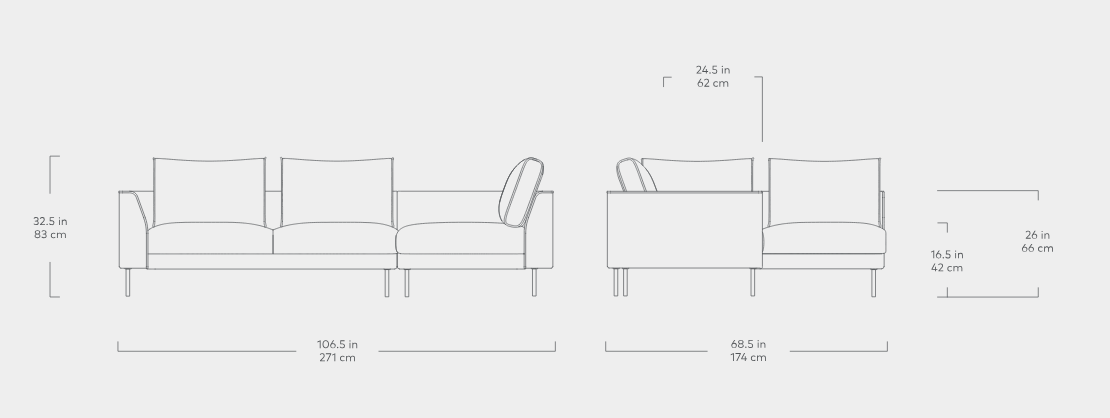 Renfrew Sectional Sectional Sofa Gus*     Four Hands, Mid Century Modern Furniture, Old Bones Furniture Company, Old Bones Co, Modern Mid Century, Designer Furniture, https://www.oldbonesco.com/