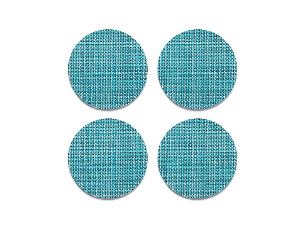 Mini Basketweave Round Coasters - Set of 4