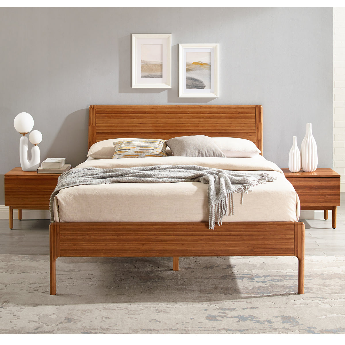 Ventura Platform Bed Beds & Frames Greenington     Four Hands, Burke Decor, Mid Century Modern Furniture, Old Bones Furniture Company, Old Bones Co, Modern Mid Century, Designer Furniture, https://www.oldbonesco.com/