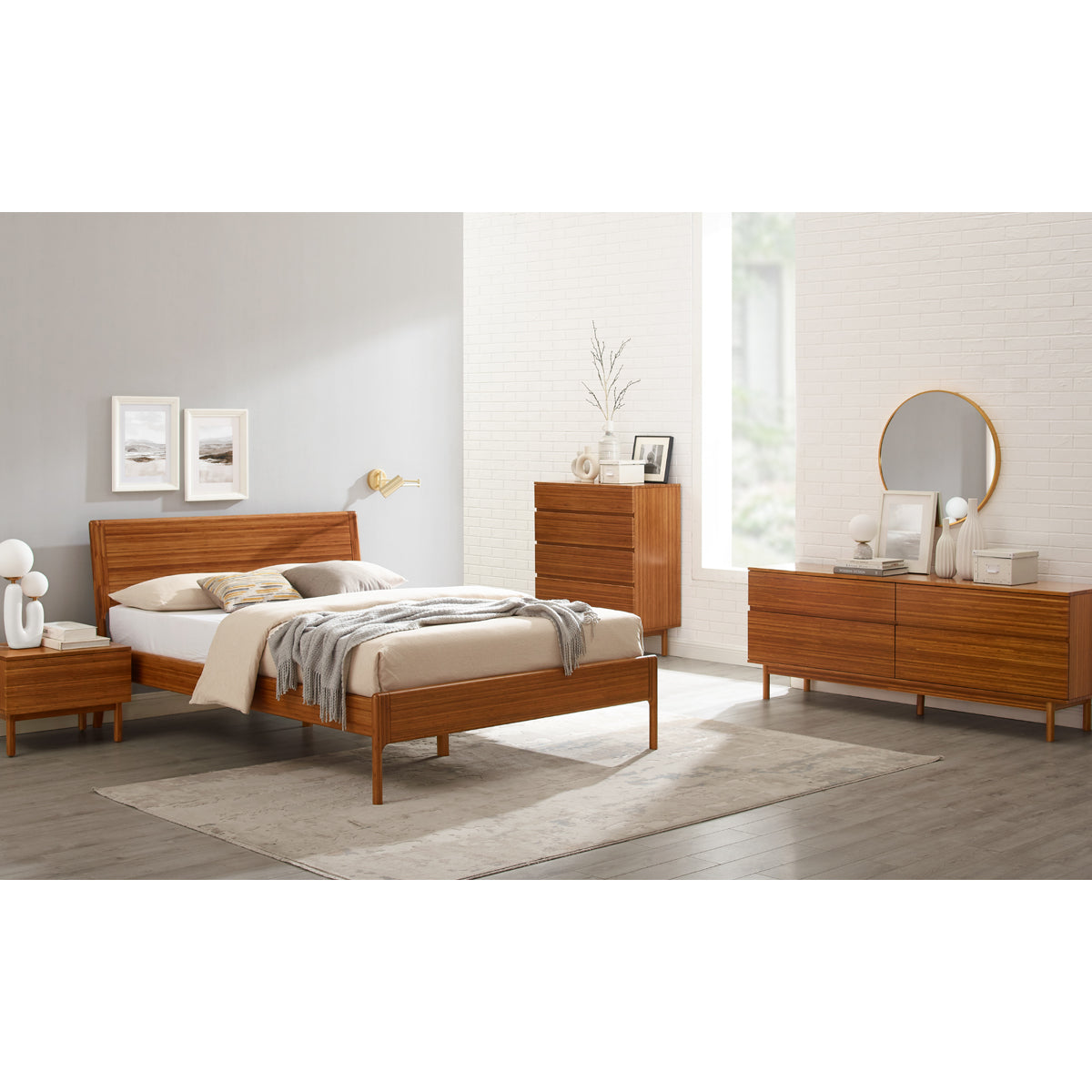 Ventura Platform Bed Beds & Frames Greenington     Four Hands, Burke Decor, Mid Century Modern Furniture, Old Bones Furniture Company, Old Bones Co, Modern Mid Century, Designer Furniture, https://www.oldbonesco.com/