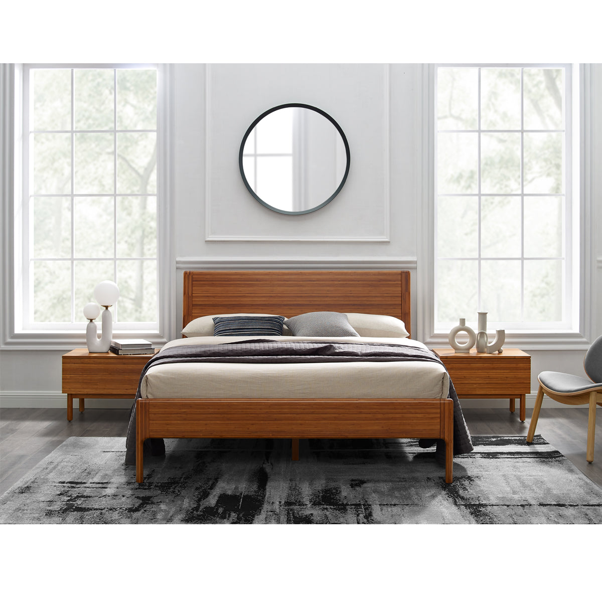 Ventura Platform Bed Beds & Frames Greenington     Four Hands, Burke Decor, Mid Century Modern Furniture, Old Bones Furniture Company, Old Bones Co, Modern Mid Century, Designer Furniture, https://www.oldbonesco.com/