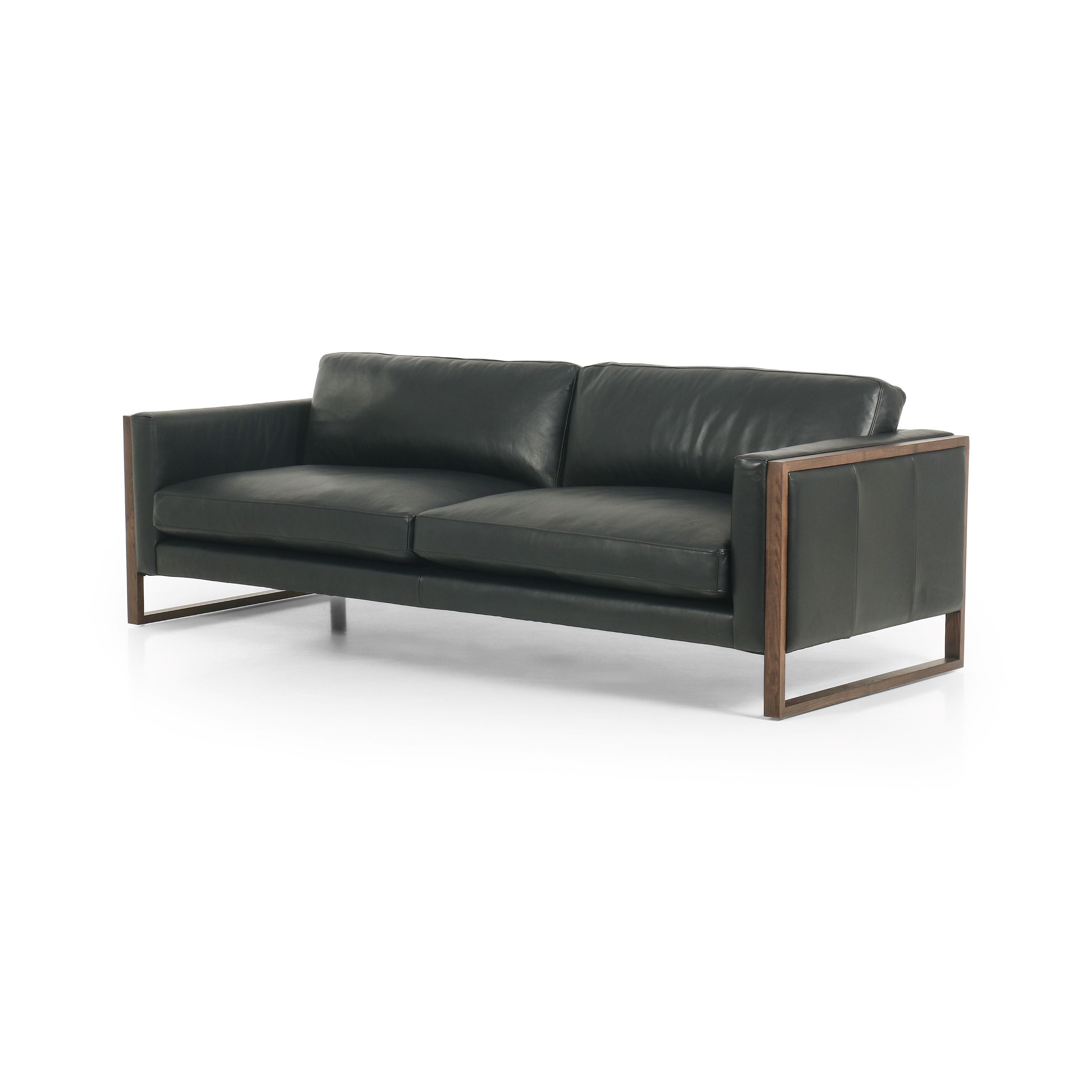 Otis Sofa Harrison BlackSofa Four Hands  Harrison Black   Four Hands, Mid Century Modern Furniture, Old Bones Furniture Company, Old Bones Co, Modern Mid Century, Designer Furniture, https://www.oldbonesco.com/