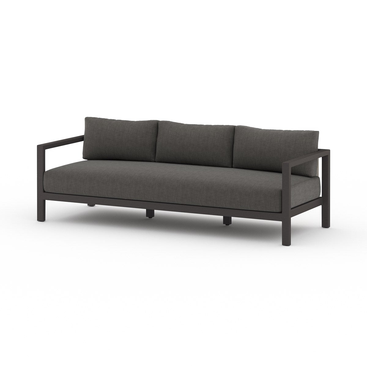 Sonoma Outdoor Sofa, Bronze Charcoal / 88"Outdoor Sofa Four Hands  Charcoal 88"  Four Hands, Burke Decor, Mid Century Modern Furniture, Old Bones Furniture Company, Old Bones Co, Modern Mid Century, Designer Furniture, https://www.oldbonesco.com/