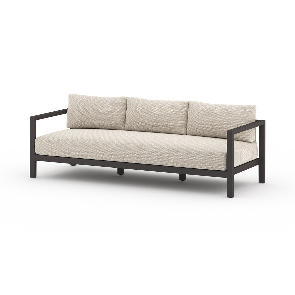 Sonoma Outdoor Sofa, Bronze Faye Sand / 88"Outdoor Sofa Four Hands  Faye Sand 88"  Four Hands, Burke Decor, Mid Century Modern Furniture, Old Bones Furniture Company, Old Bones Co, Modern Mid Century, Designer Furniture, https://www.oldbonesco.com/