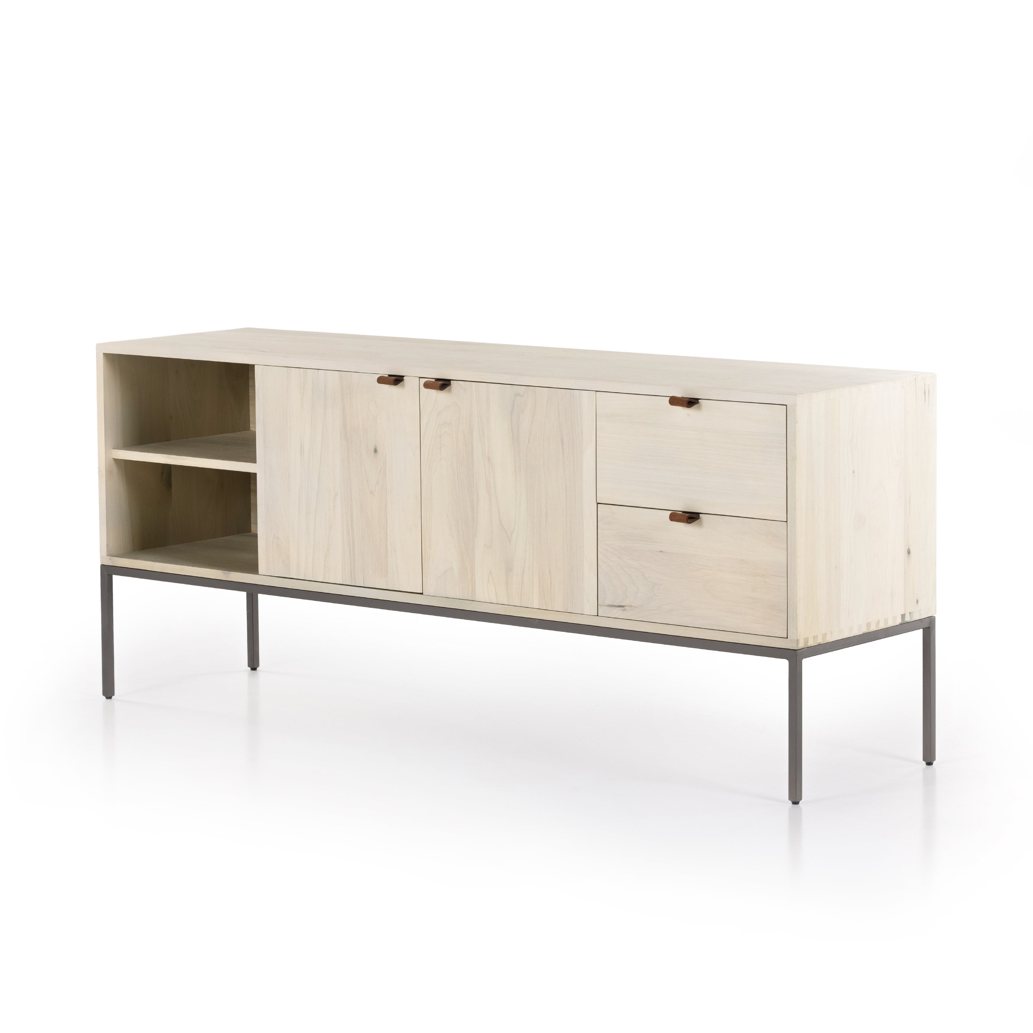 Trey Media Console  Old Bones Co | Studios     Four Hands, Mid Century Modern Furniture, Old Bones Furniture Company, Old Bones Co, Modern Mid Century, Designer Furniture, https://www.oldbonesco.com/