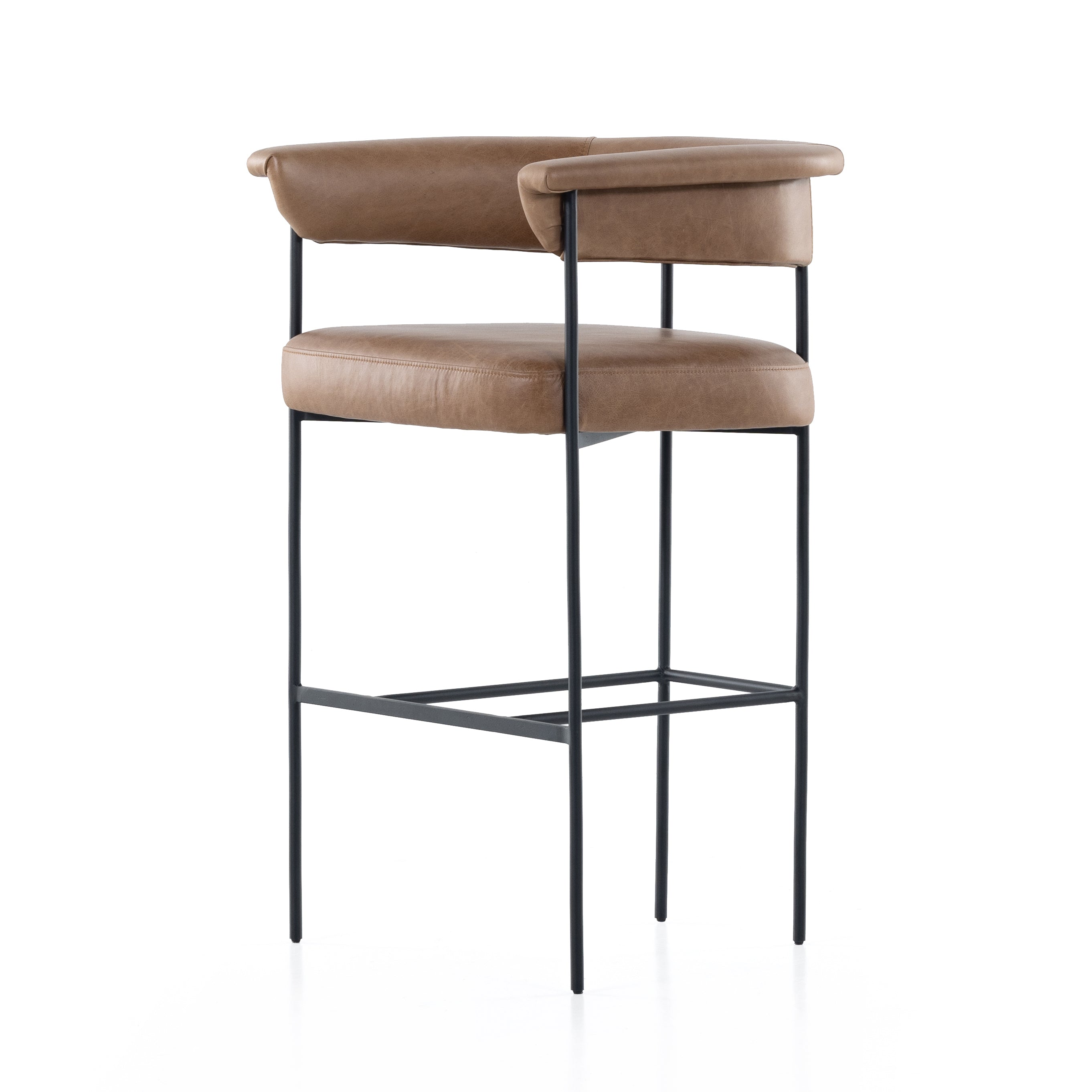 Carrie Stool Bar & Counter Stools Four Hands     Four Hands, Mid Century Modern Furniture, Old Bones Furniture Company, Old Bones Co, Modern Mid Century, Designer Furniture, https://www.oldbonesco.com/