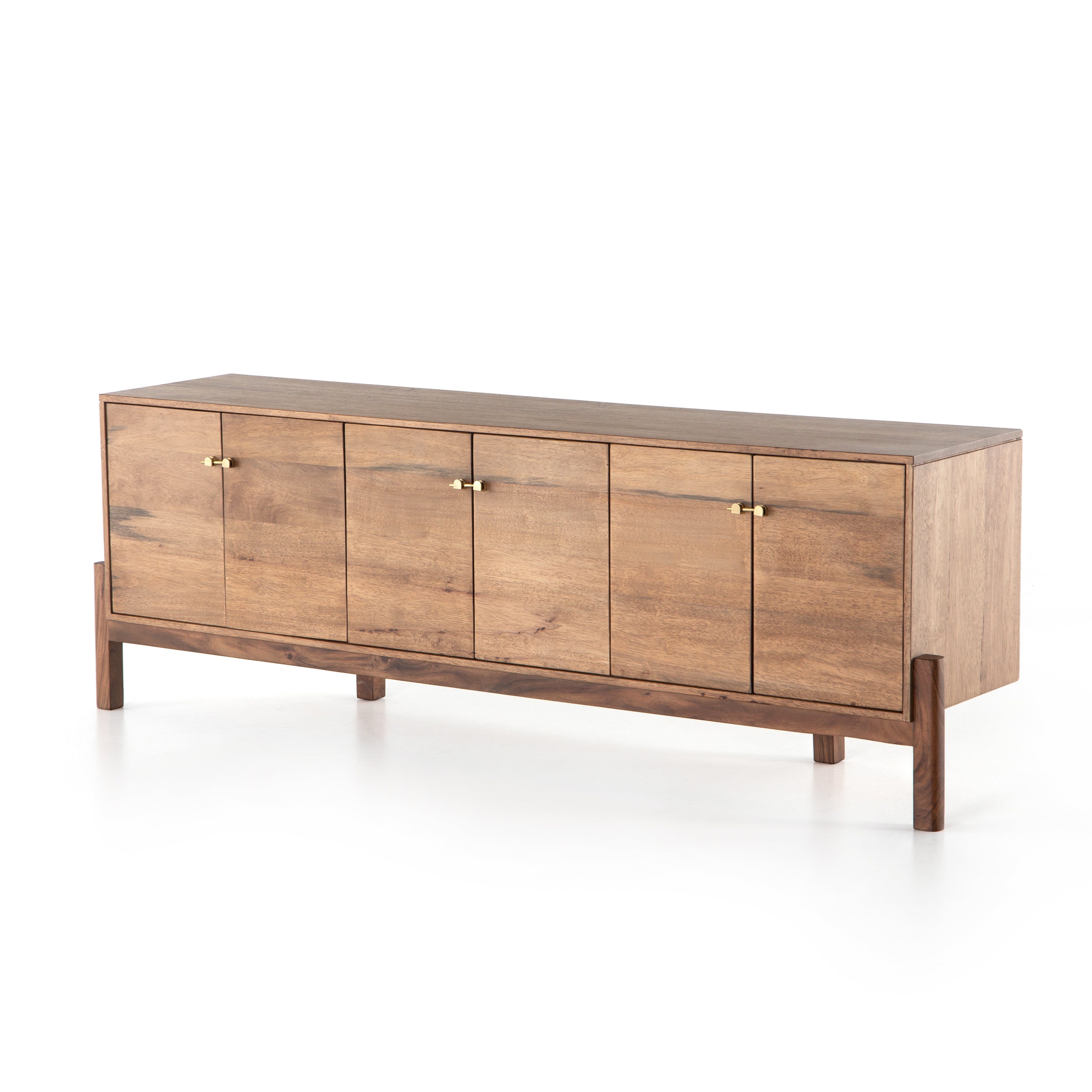 Reza Media Console-Smoked Honey Media Four Hands     Four Hands, Burke Decor, Mid Century Modern Furniture, Old Bones Furniture Company, Old Bones Co, Modern Mid Century, Designer Furniture, https://www.oldbonesco.com/