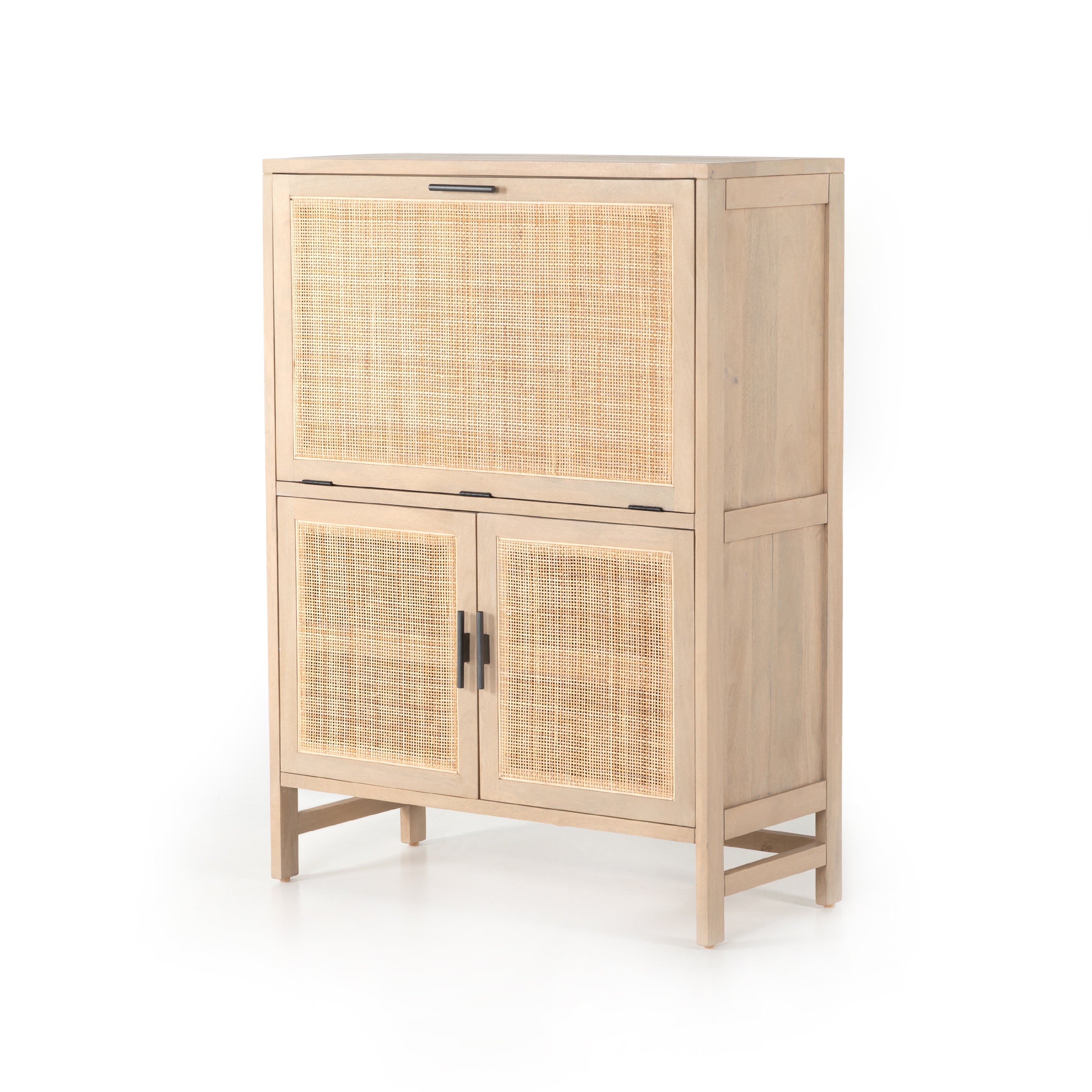 Caprice Bar Cabinet Natural MangoBar Cabinet Four Hands  Natural Mango   Four Hands, Mid Century Modern Furniture, Old Bones Furniture Company, Old Bones Co, Modern Mid Century, Designer Furniture, https://www.oldbonesco.com/