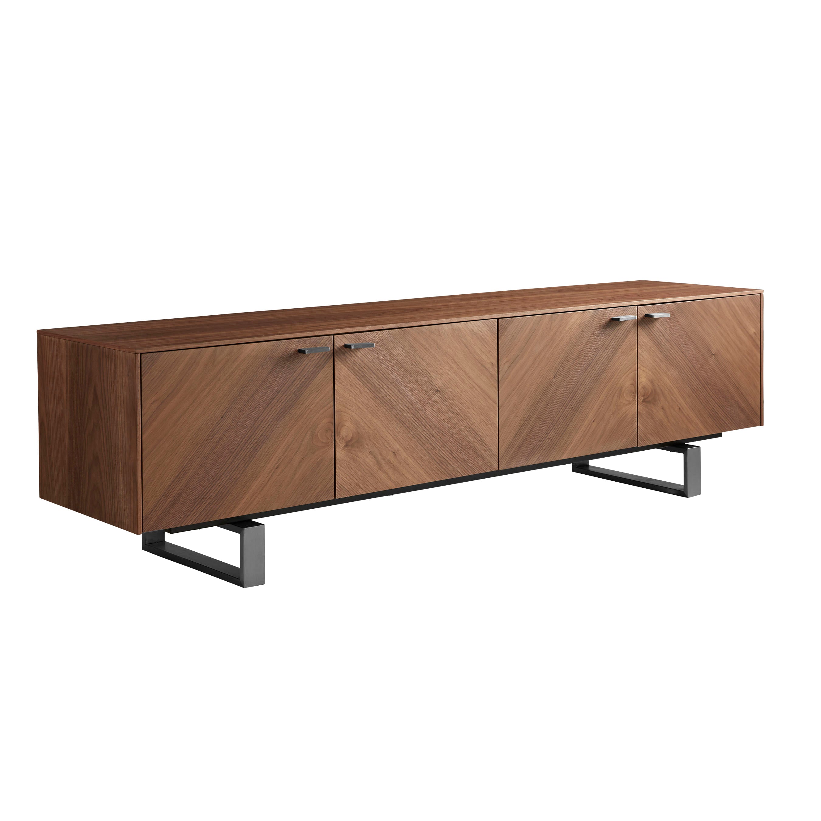 Alvarado 71" Media Stand Media Unit Eurostyle     Four Hands, Burke Decor, Mid Century Modern Furniture, Old Bones Furniture Company, Old Bones Co, Modern Mid Century, Designer Furniture, https://www.oldbonesco.com/