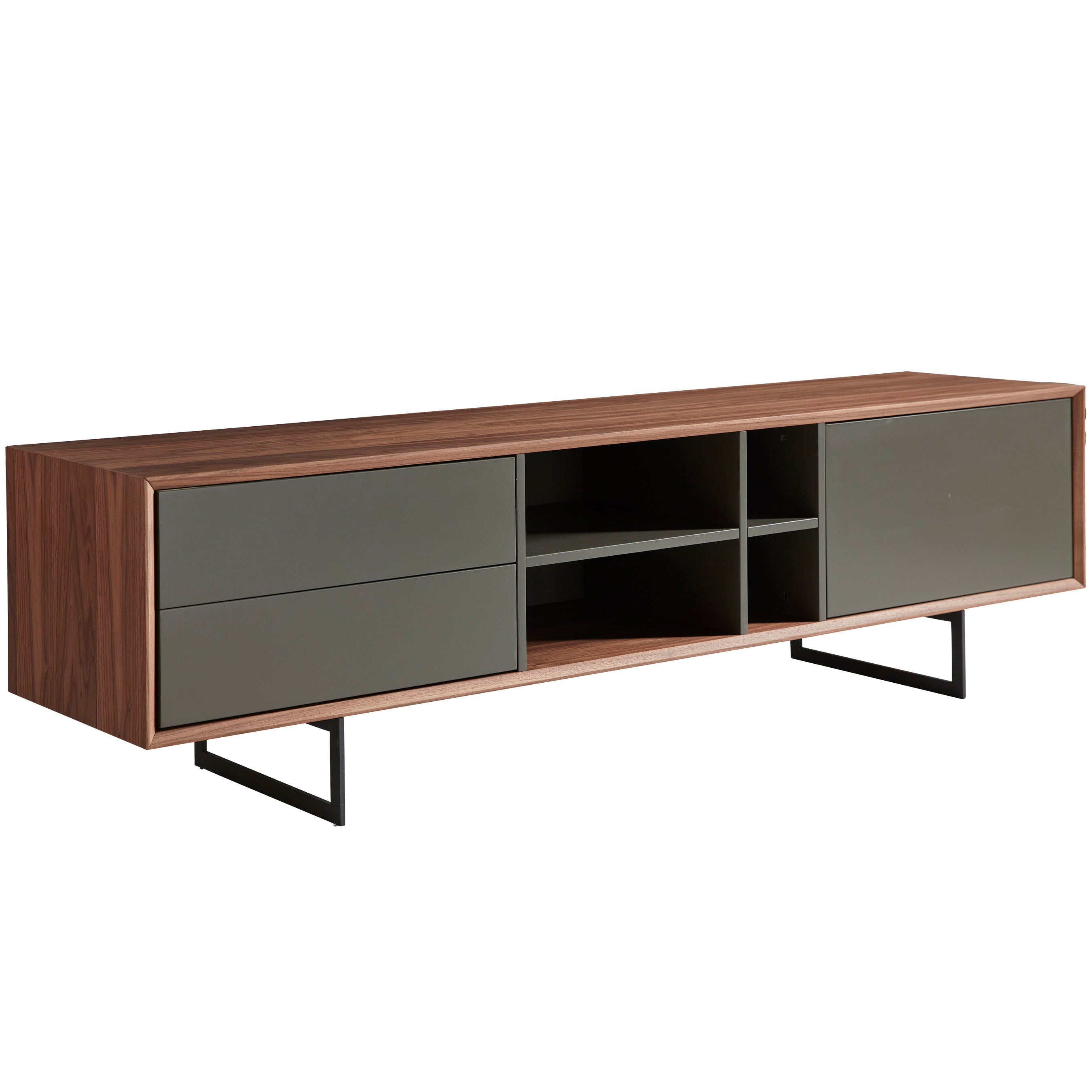 Anderson 71" Media Stand Media Unit Eurostyle     Four Hands, Burke Decor, Mid Century Modern Furniture, Old Bones Furniture Company, Old Bones Co, Modern Mid Century, Designer Furniture, https://www.oldbonesco.com/