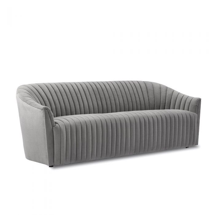 Channel Sofa Pure GreySofas inter  Pure Grey   Four Hands, Burke Decor, Mid Century Modern Furniture, Old Bones Furniture Company, Old Bones Co, Modern Mid Century, Designer Furniture, https://www.oldbonesco.com/