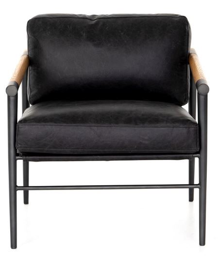 Rowen Chair Sonoma BlackLounge Chair Four Hands  Sonoma Black   Four Hands, Burke Decor, Mid Century Modern Furniture, Old Bones Furniture Company, Old Bones Co, Modern Mid Century, Designer Furniture, https://www.oldbonesco.com/