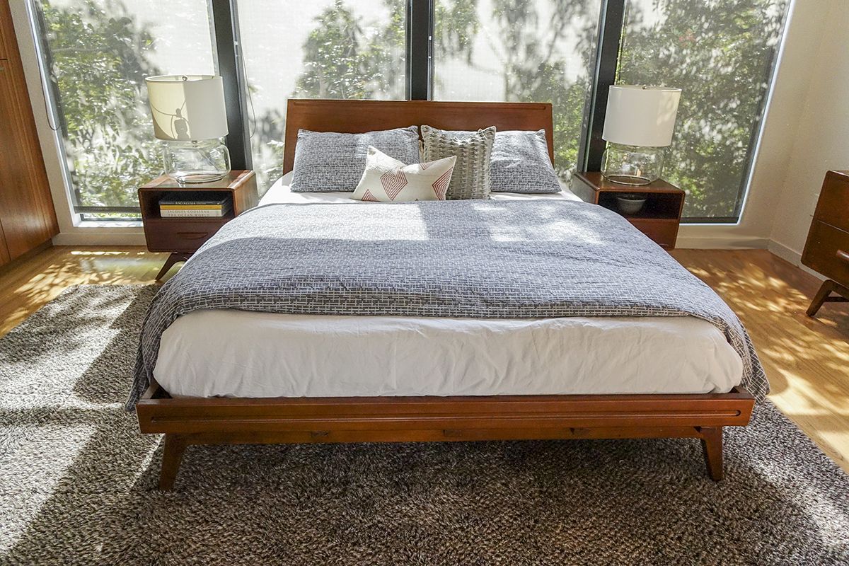 Tango Platform Bed-Cal King Bed Harmonia Living     Four Hands, Burke Decor, Mid Century Modern Furniture, Old Bones Furniture Company, Old Bones Co, Modern Mid Century, Designer Furniture, https://www.oldbonesco.com/