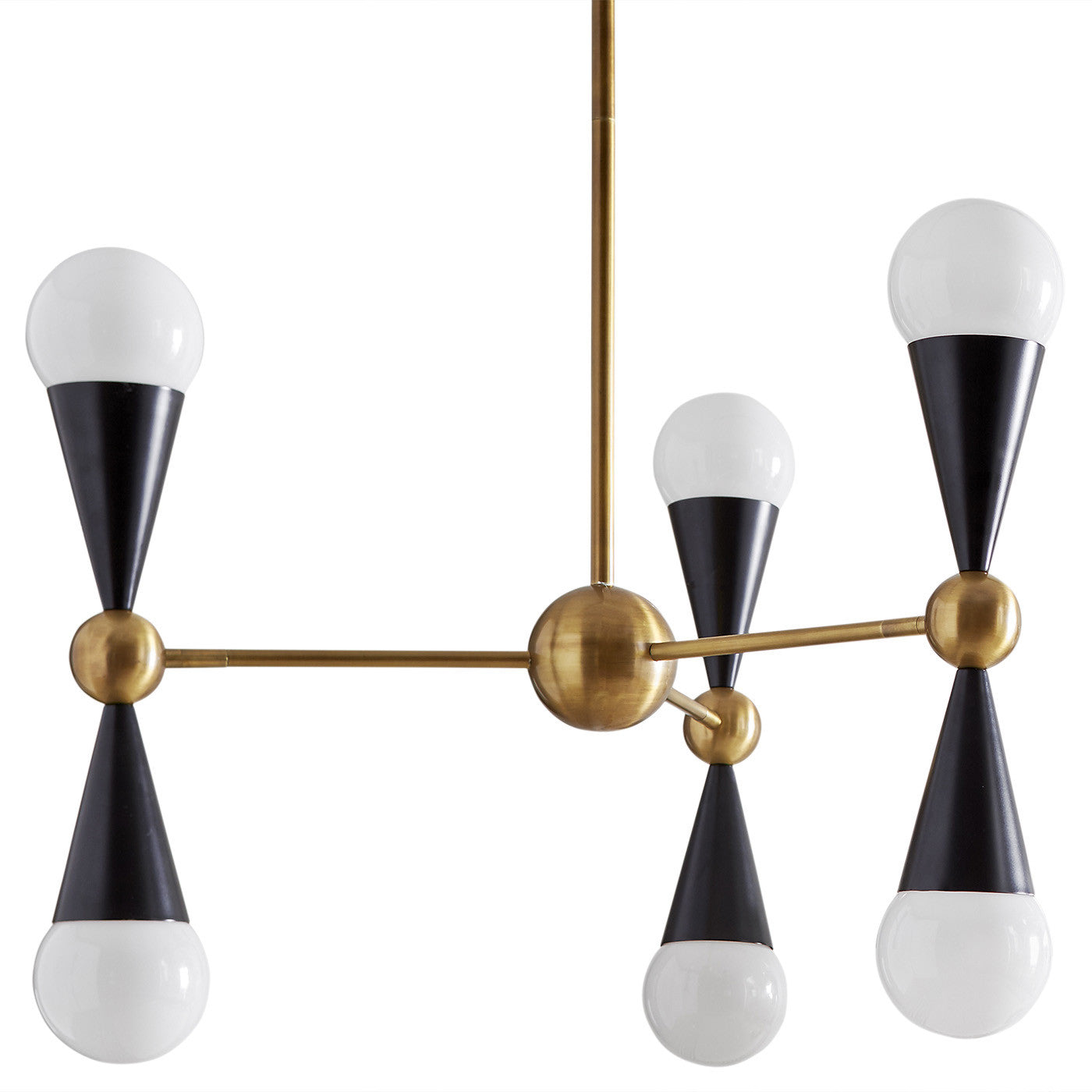 Caracas Six-Light Chandelier Chandelier Jonathan Adler     Four Hands, Burke Decor, Mid Century Modern Furniture, Old Bones Furniture Company, Old Bones Co, Modern Mid Century, Designer Furniture, https://www.oldbonesco.com/