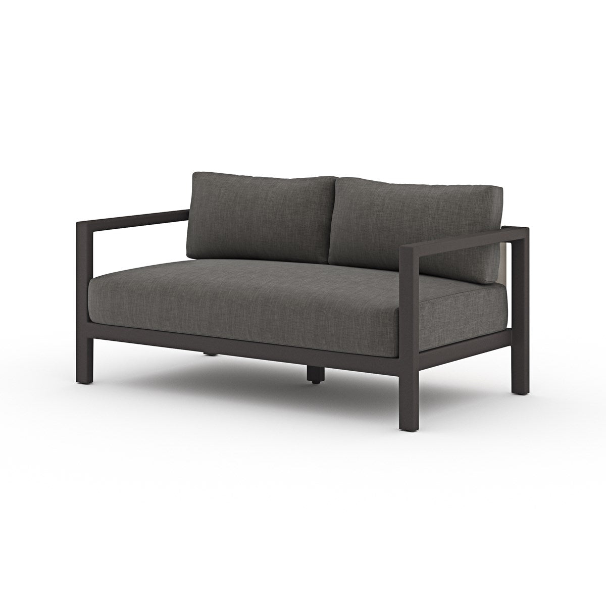 Sonoma Outdoor Sofa, Bronze Charcoal / 60"Outdoor Sofa Four Hands  Charcoal 60"  Four Hands, Burke Decor, Mid Century Modern Furniture, Old Bones Furniture Company, Old Bones Co, Modern Mid Century, Designer Furniture, https://www.oldbonesco.com/