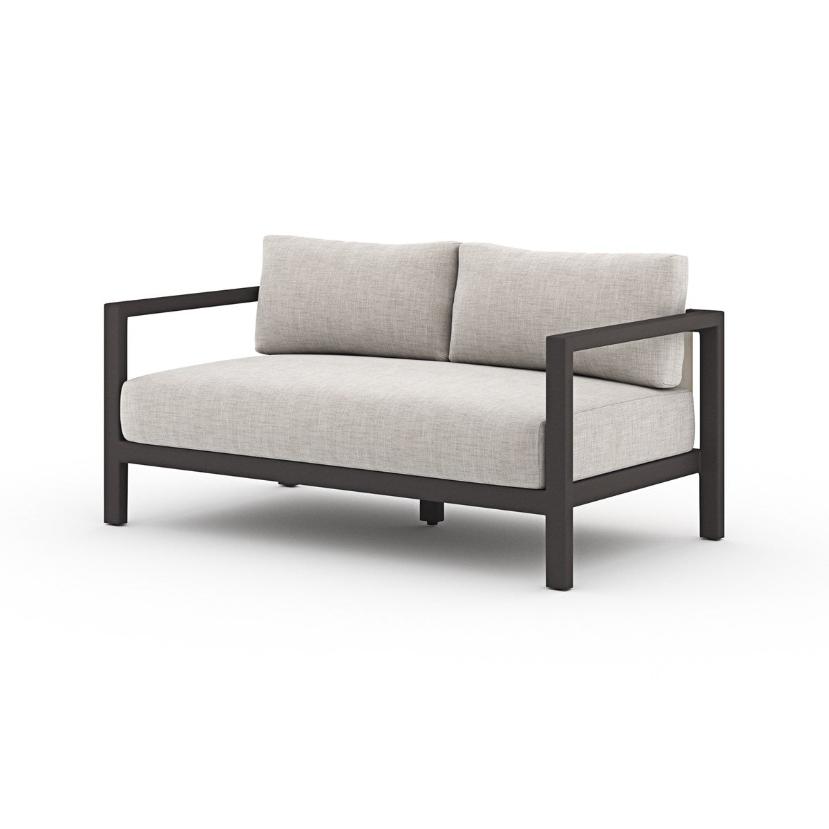 Sonoma Outdoor Sofa, Bronze Stone Grey / 60"Outdoor Sofa Four Hands  Stone Grey 60"  Four Hands, Burke Decor, Mid Century Modern Furniture, Old Bones Furniture Company, Old Bones Co, Modern Mid Century, Designer Furniture, https://www.oldbonesco.com/