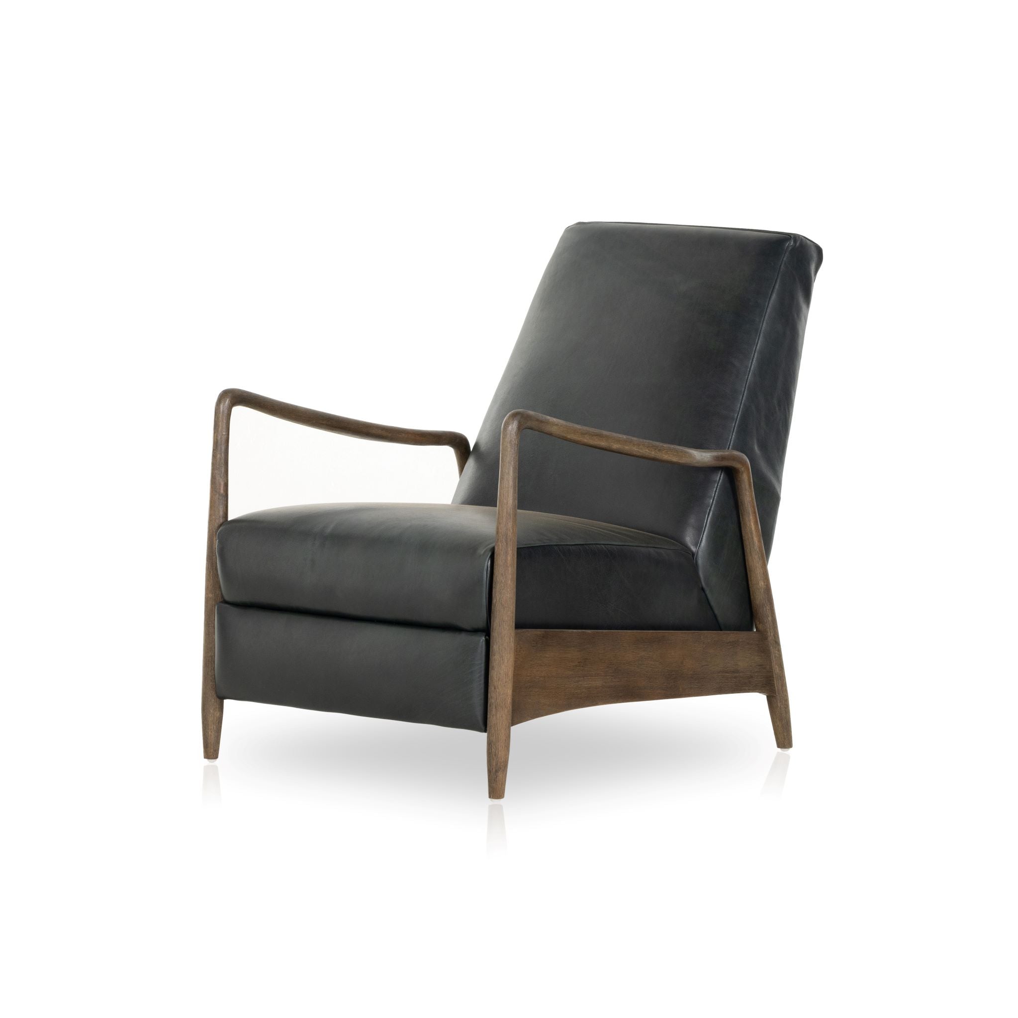 Braden Recliner Dakota BlackArm Chairs, Recliners & Sleeper Chairs Four Hands  Dakota Black   Four Hands, Mid Century Modern Furniture, Old Bones Furniture Company, Old Bones Co, Modern Mid Century, Designer Furniture, https://www.oldbonesco.com/