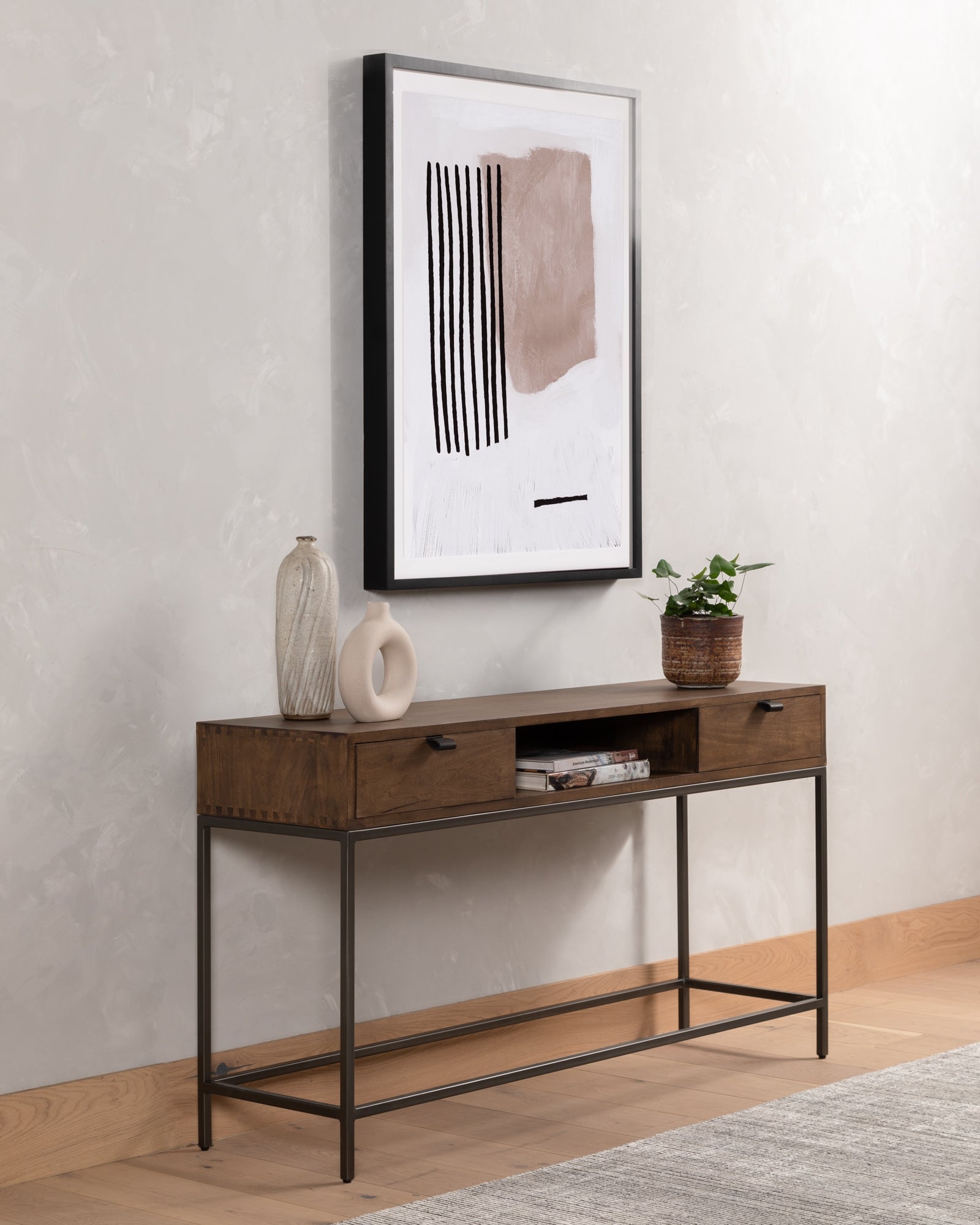 Trey Console Table Console Table Four Hands     Four Hands, Mid Century Modern Furniture, Old Bones Furniture Company, Old Bones Co, Modern Mid Century, Designer Furniture, https://www.oldbonesco.com/