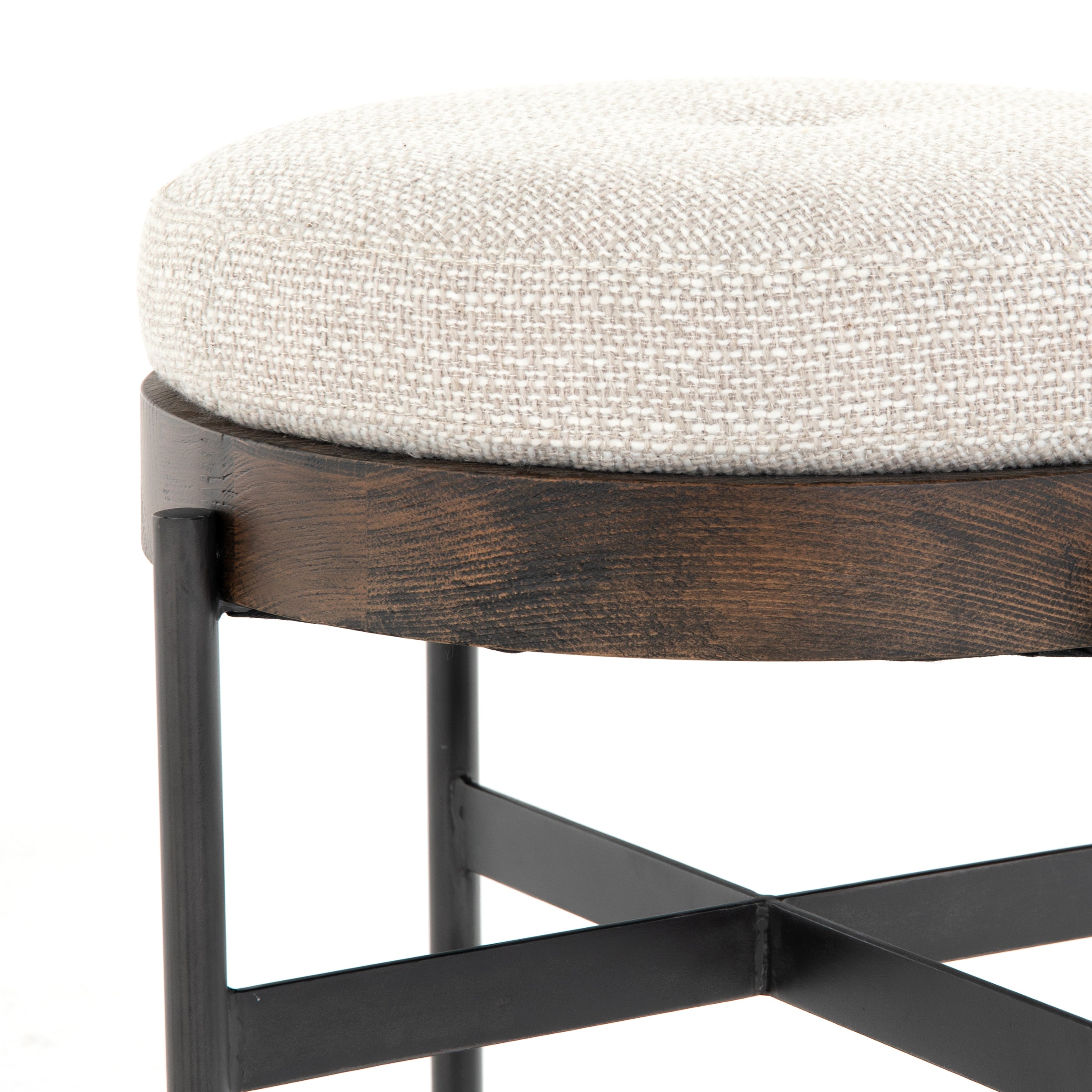 Edwin Small Ottoman Ottomans Four Hands     Four Hands, Burke Decor, Mid Century Modern Furniture, Old Bones Furniture Company, Old Bones Co, Modern Mid Century, Designer Furniture, https://www.oldbonesco.com/