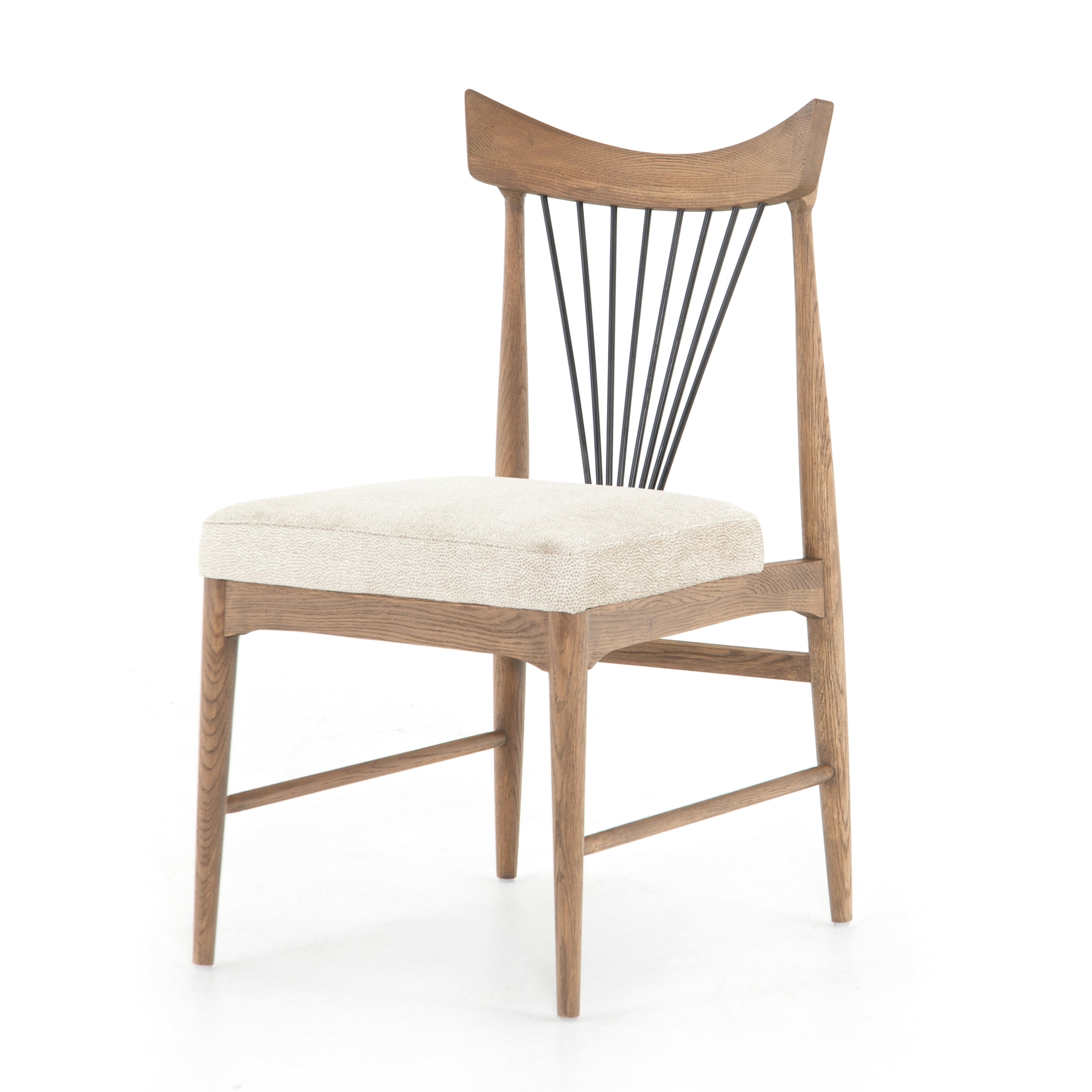 Solene Dining Chair-Darren Ecru Dining Chair Four Hands     Four Hands, Burke Decor, Mid Century Modern Furniture, Old Bones Furniture Company, Old Bones Co, Modern Mid Century, Designer Furniture, https://www.oldbonesco.com/