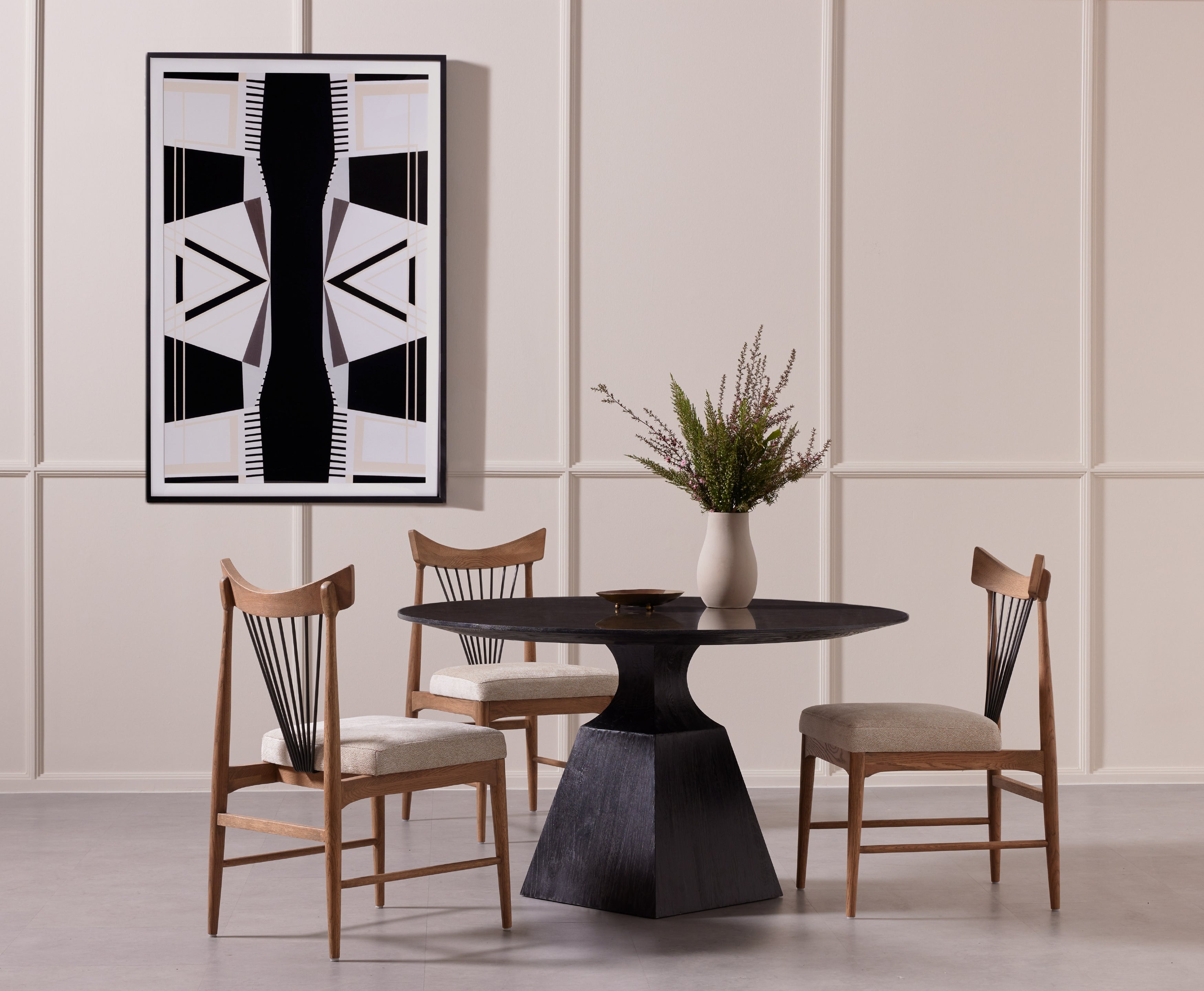 Solene Dining Chair-Darren Ecru Dining Chair Four Hands     Four Hands, Burke Decor, Mid Century Modern Furniture, Old Bones Furniture Company, Old Bones Co, Modern Mid Century, Designer Furniture, https://www.oldbonesco.com/