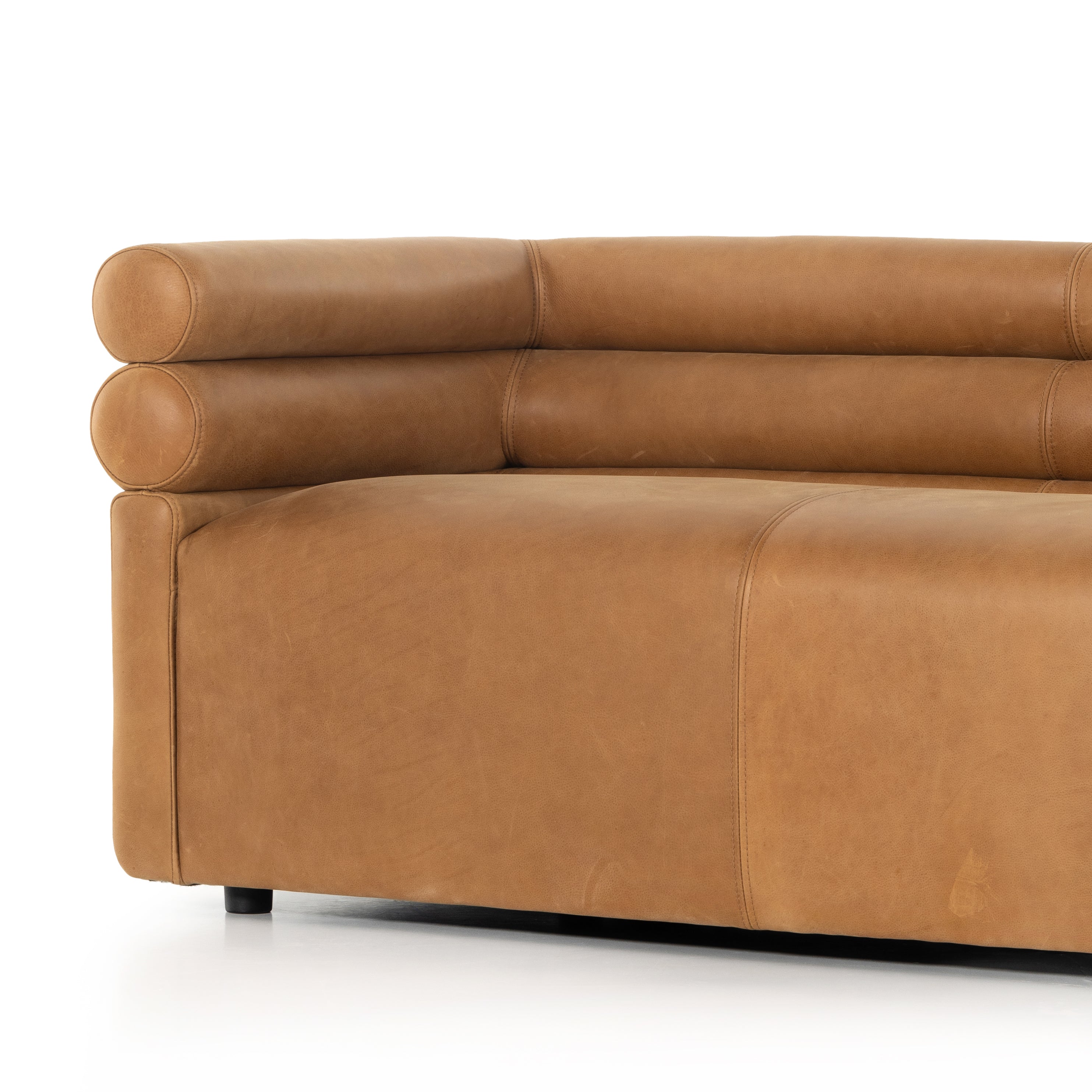 Evie Sofa 88"-Palermo Cognac Sofas Four Hands     Four Hands, Burke Decor, Mid Century Modern Furniture, Old Bones Furniture Company, Old Bones Co, Modern Mid Century, Designer Furniture, https://www.oldbonesco.com/