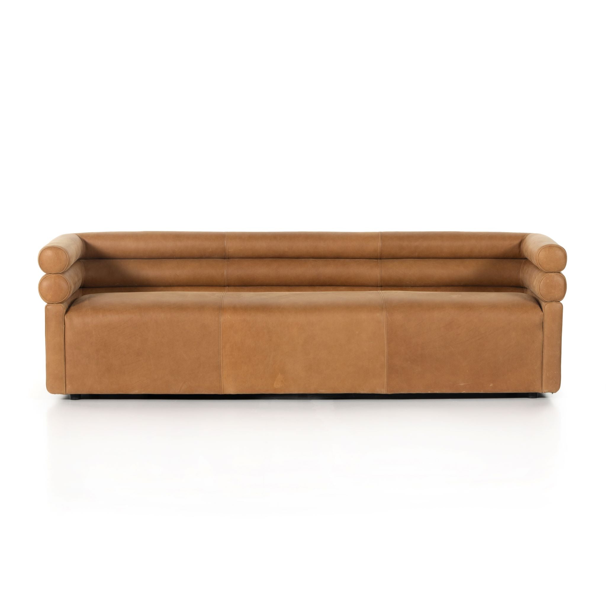 Evie Sofa 88"-Palermo Cognac Sofas Four Hands     Four Hands, Burke Decor, Mid Century Modern Furniture, Old Bones Furniture Company, Old Bones Co, Modern Mid Century, Designer Furniture, https://www.oldbonesco.com/