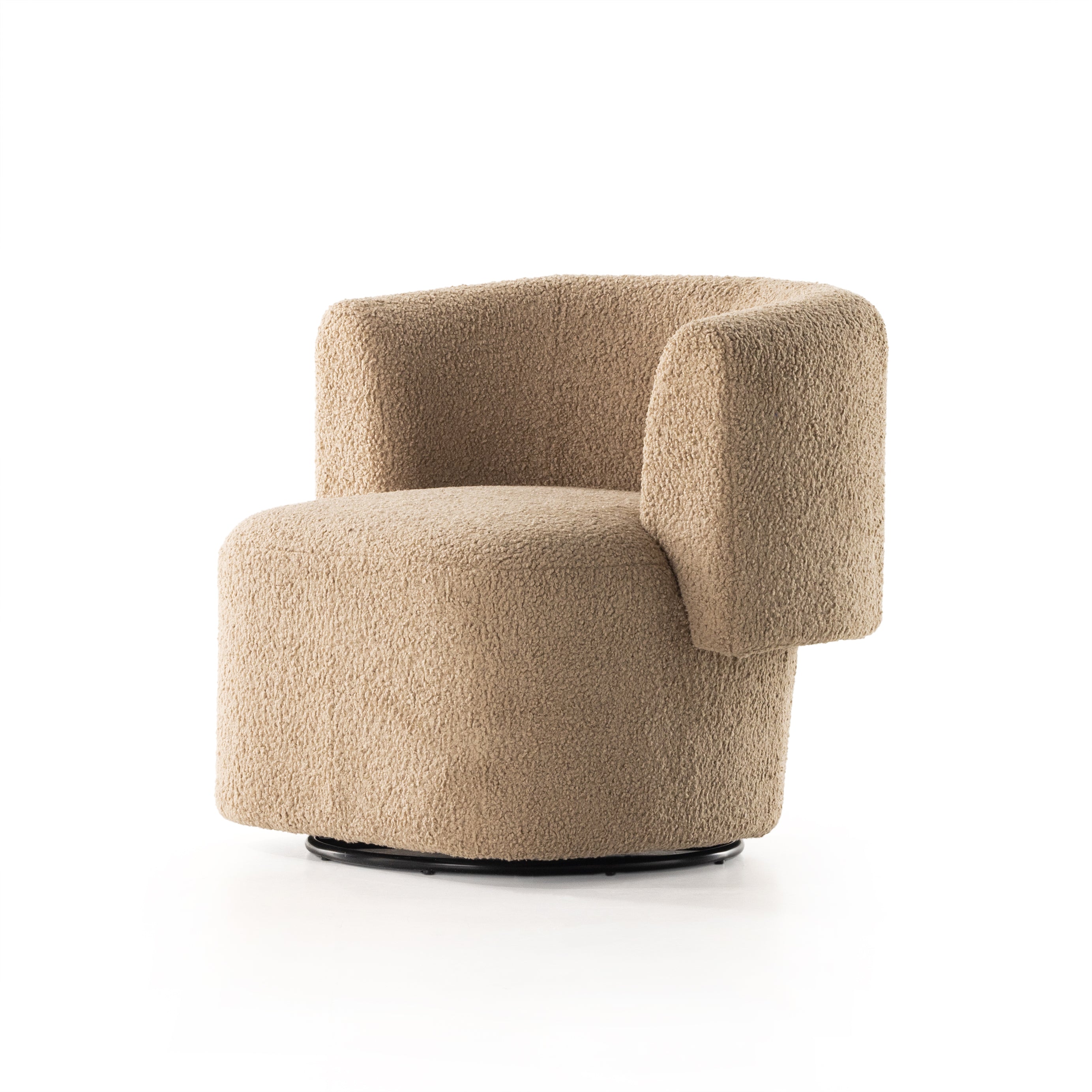 Tybalt Swivel Chair Sheepskin CamelSwivel Chair Four Hands  Sheepskin Camel   Four Hands, Mid Century Modern Furniture, Old Bones Furniture Company, Old Bones Co, Modern Mid Century, Designer Furniture, https://www.oldbonesco.com/