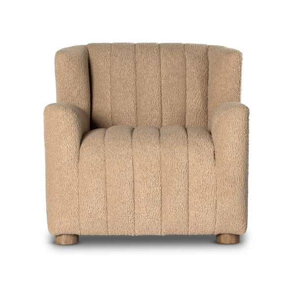 Elora Chair Sheepskin CamelChairs Four Hands  Sheepskin Camel   Four Hands, Mid Century Modern Furniture, Old Bones Furniture Company, Old Bones Co, Modern Mid Century, Designer Furniture, https://www.oldbonesco.com/