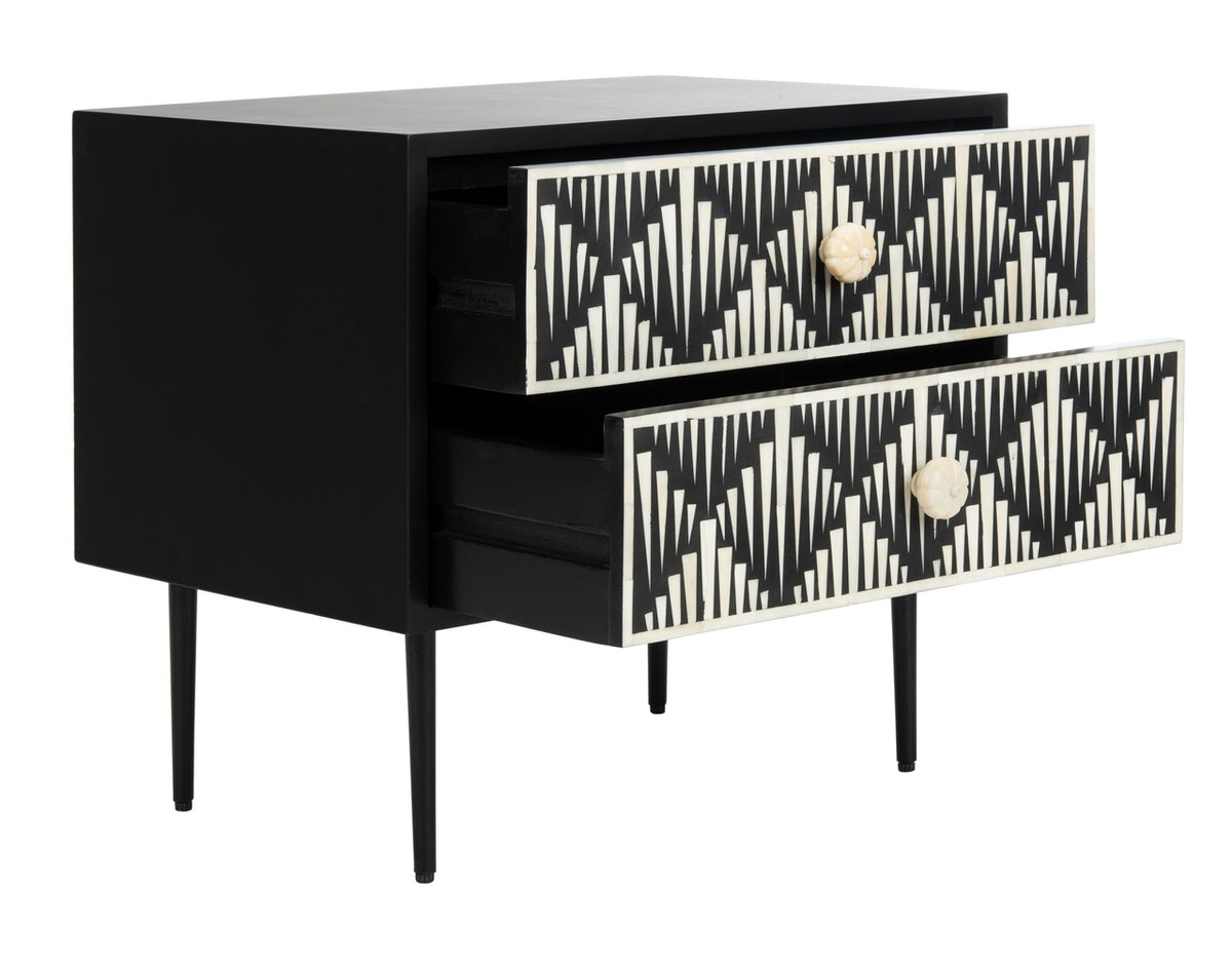 Tessie Bone Inlay Nightstand Nightstand Safavieh     Four Hands, Burke Decor, Mid Century Modern Furniture, Old Bones Furniture Company, Old Bones Co, Modern Mid Century, Designer Furniture, https://www.oldbonesco.com/