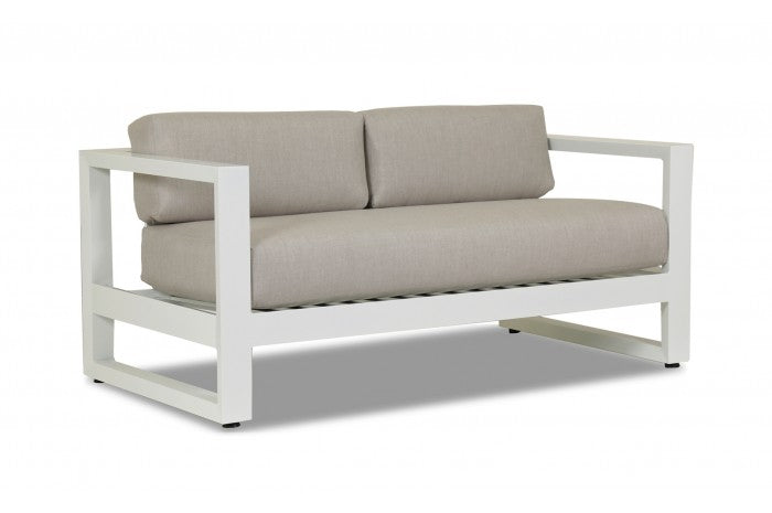 Newport Loveseat Outdoor Sunset West     Four Hands, Burke Decor, Mid Century Modern Furniture, Old Bones Furniture Company, Old Bones Co, Modern Mid Century, Designer Furniture, https://www.oldbonesco.com/