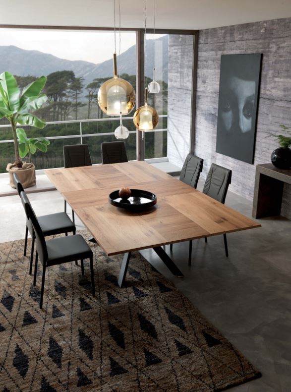 Ozzio 4x4 Extendable Table 100x200 Dining Table ozzio Italia     Four Hands, Mid Century Modern Furniture, Old Bones Furniture Company, Old Bones Co, Modern Mid Century, Designer Furniture, https://www.oldbonesco.com/