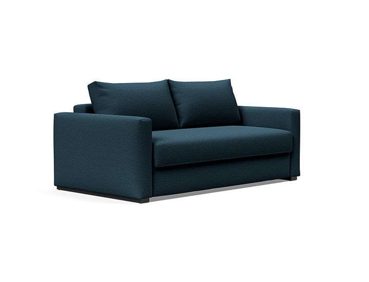 Cosial Queen Size Sofa Bed 580 Argus Navy BlueSofa Bed Innovation Living  580 Argus Navy Blue   Four Hands, Mid Century Modern Furniture, Old Bones Furniture Company, Old Bones Co, Modern Mid Century, Designer Furniture, https://www.oldbonesco.com/