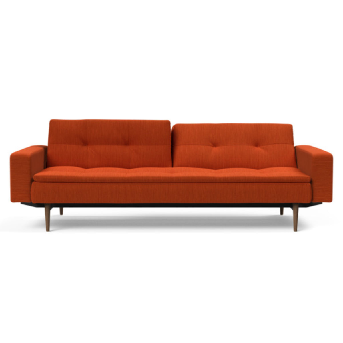 Dublexo Styletto Sofa Bed Dark Wood With Arms Daybed INNOVATION     Four Hands, Burke Decor, Mid Century Modern Furniture, Old Bones Furniture Company, Old Bones Co, Modern Mid Century, Designer Furniture, https://www.oldbonesco.com/